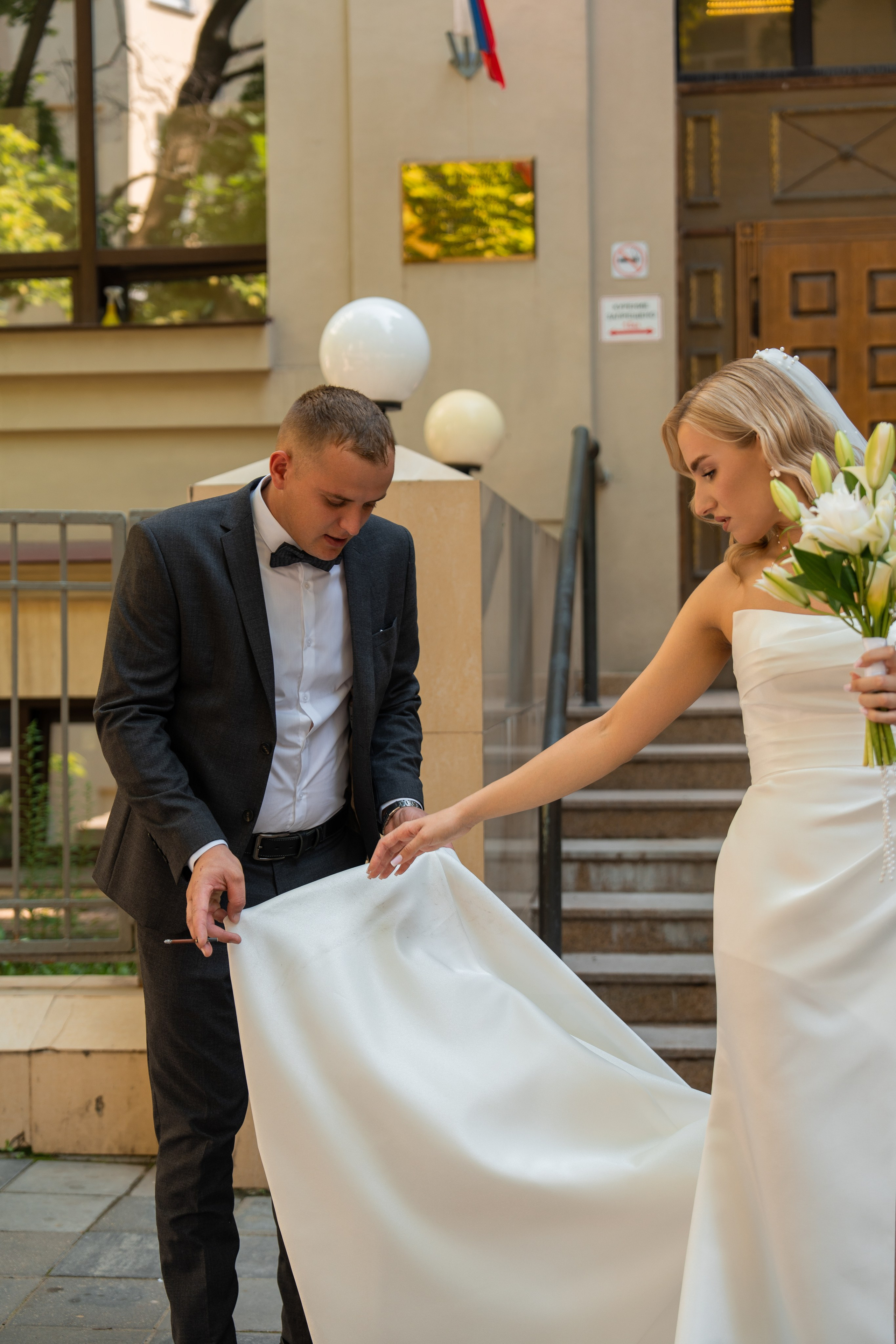 Свадебная фотосессия в Москве, регистрация в Кутузовском ЗАГСе Москва. Свадебный фотограф в Москве Анна Полушина