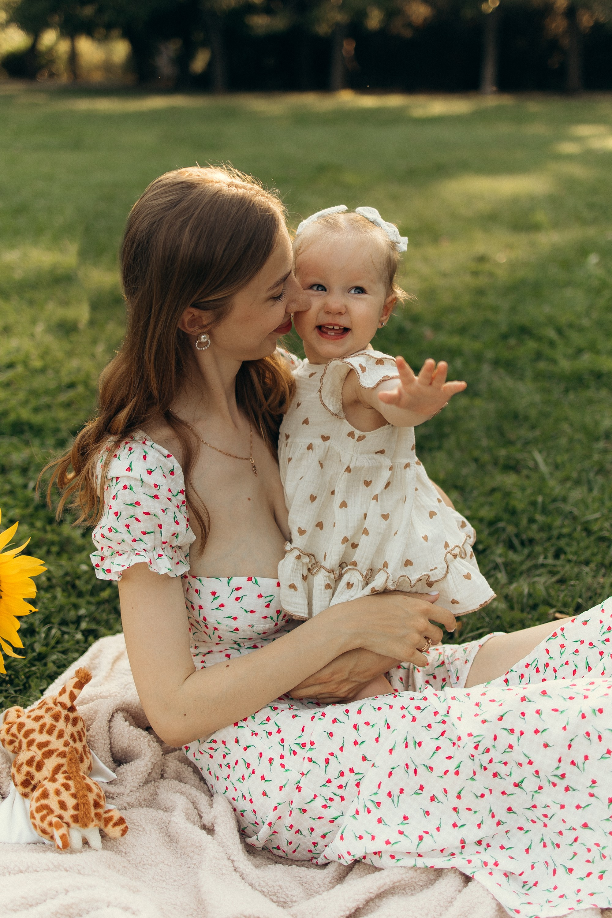 Игорь, Мария и Анютка — дендрарий. Семейный фотограф в Краснодаре Храмова Анна