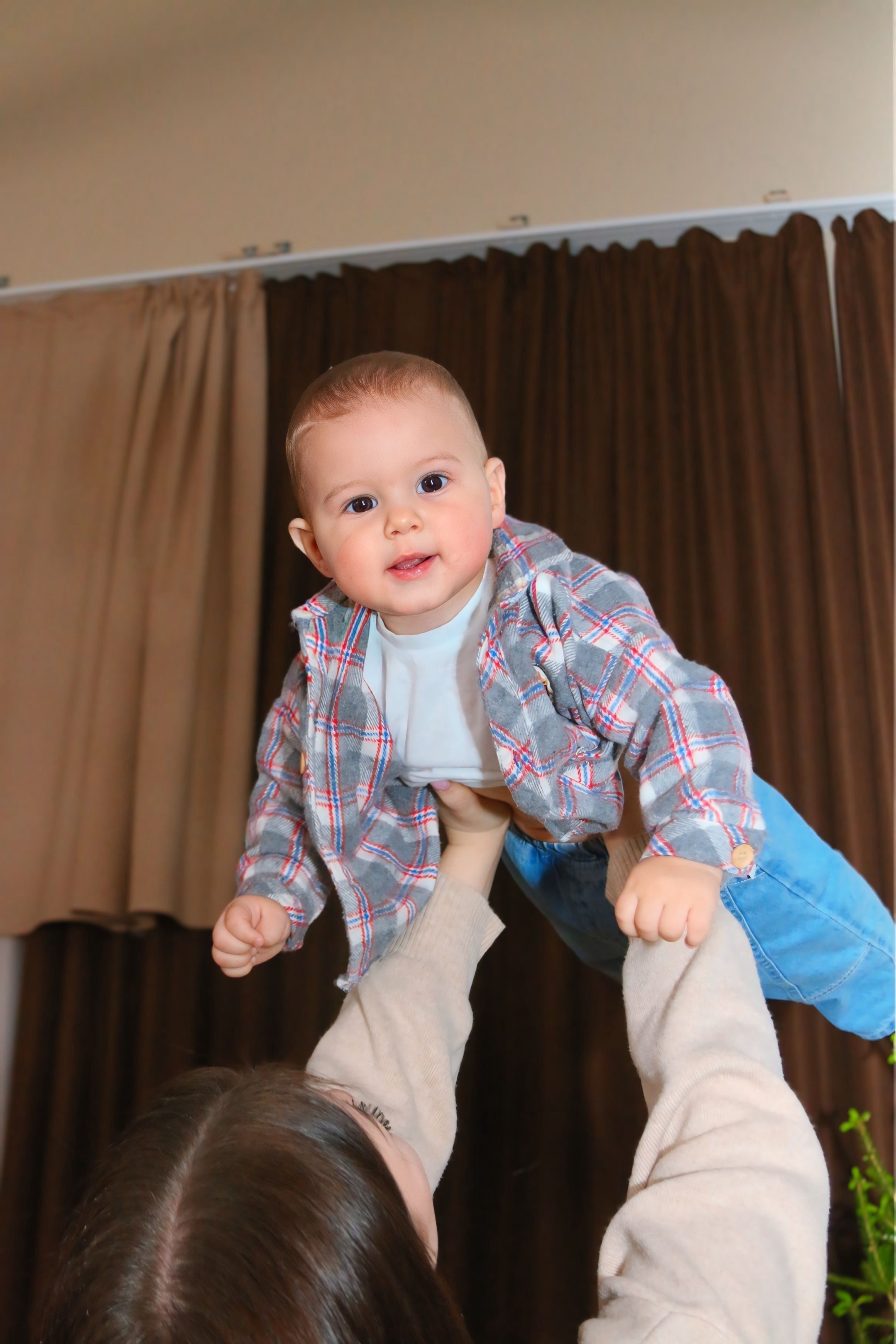 Новогодняя фотосессия мамы с сыном