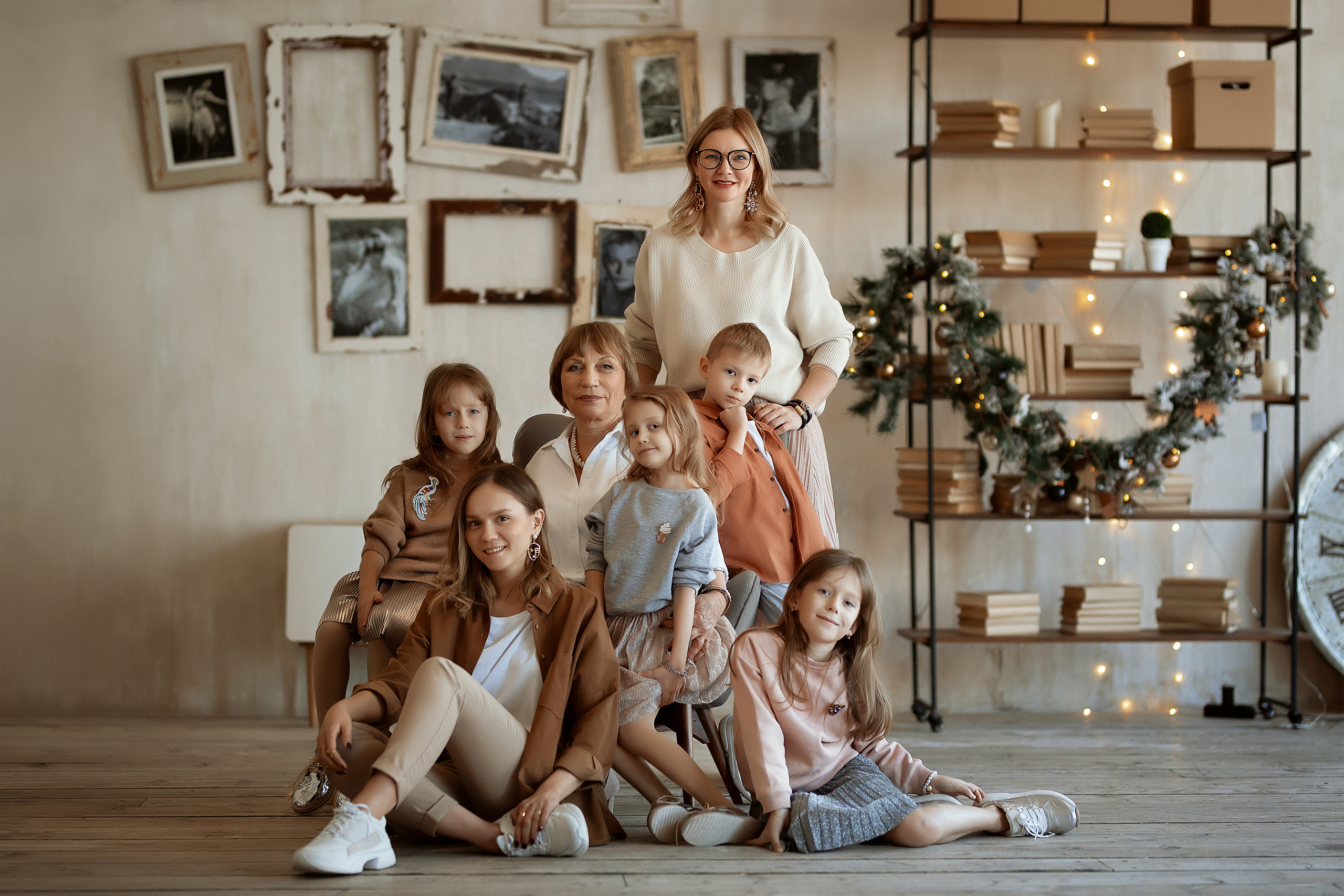 Большая семья. Детский и семейный фотограф в Москве Юлия Соболева