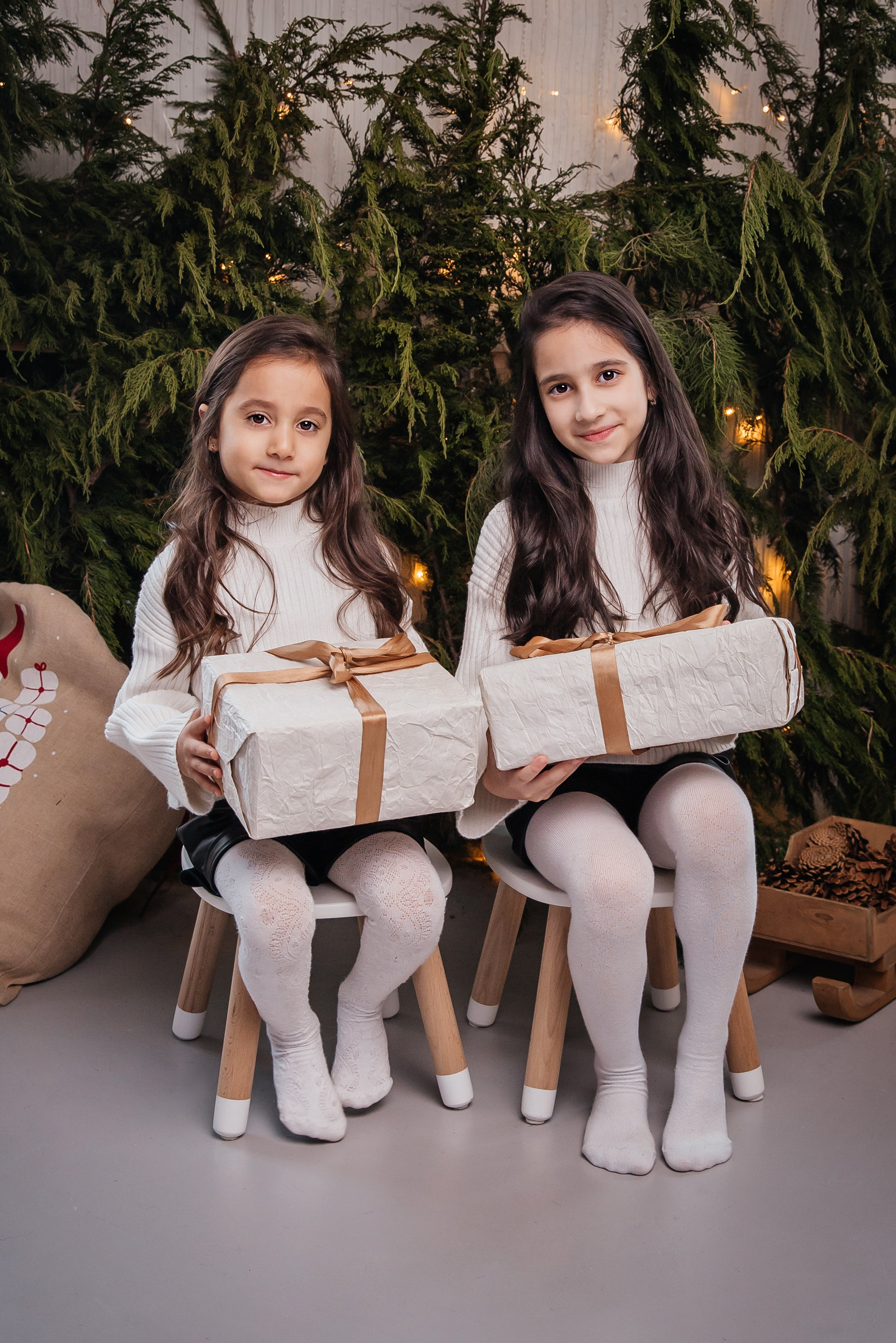 Семейная новогодняя фотосессия. Фотограф Любава Колесник. Выпускные альбомы в Крымском районе