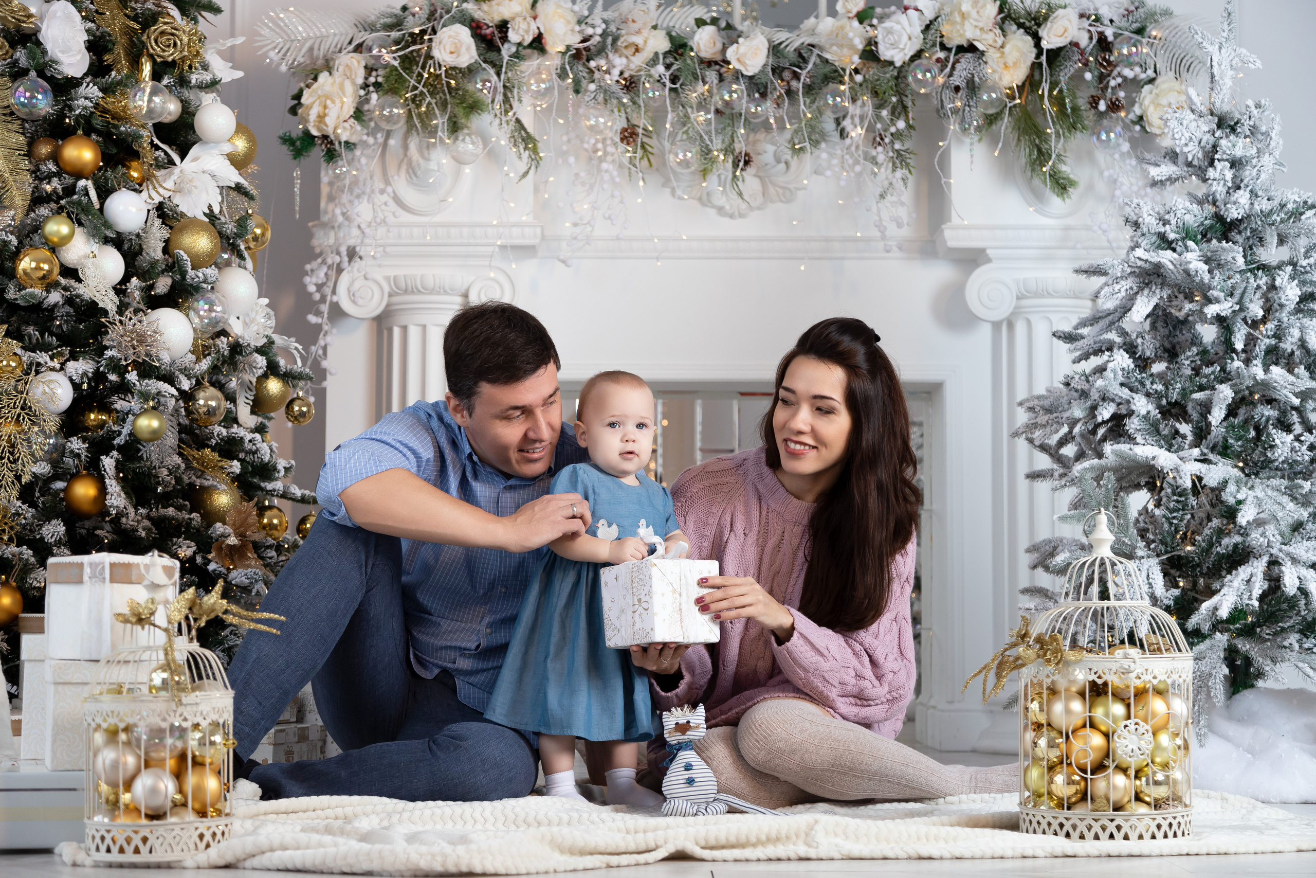 Семейная рождественская съёмка. Семейный и свадебный фотограф в Петербурге Евгения и Николай Шевчук