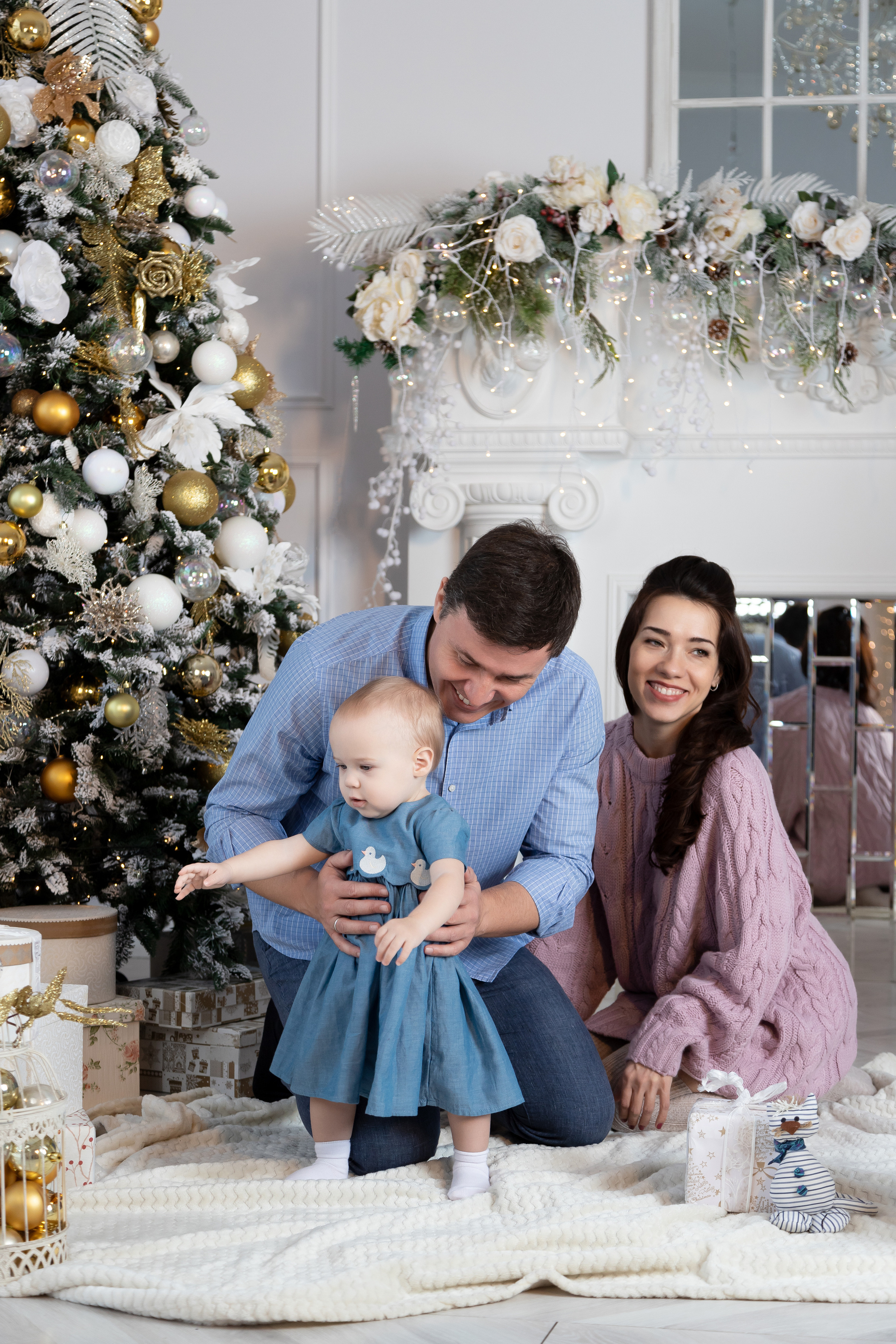 Семейная рождественская съёмка. Семейный и свадебный фотограф в Петербурге Евгения и Николай Шевчук