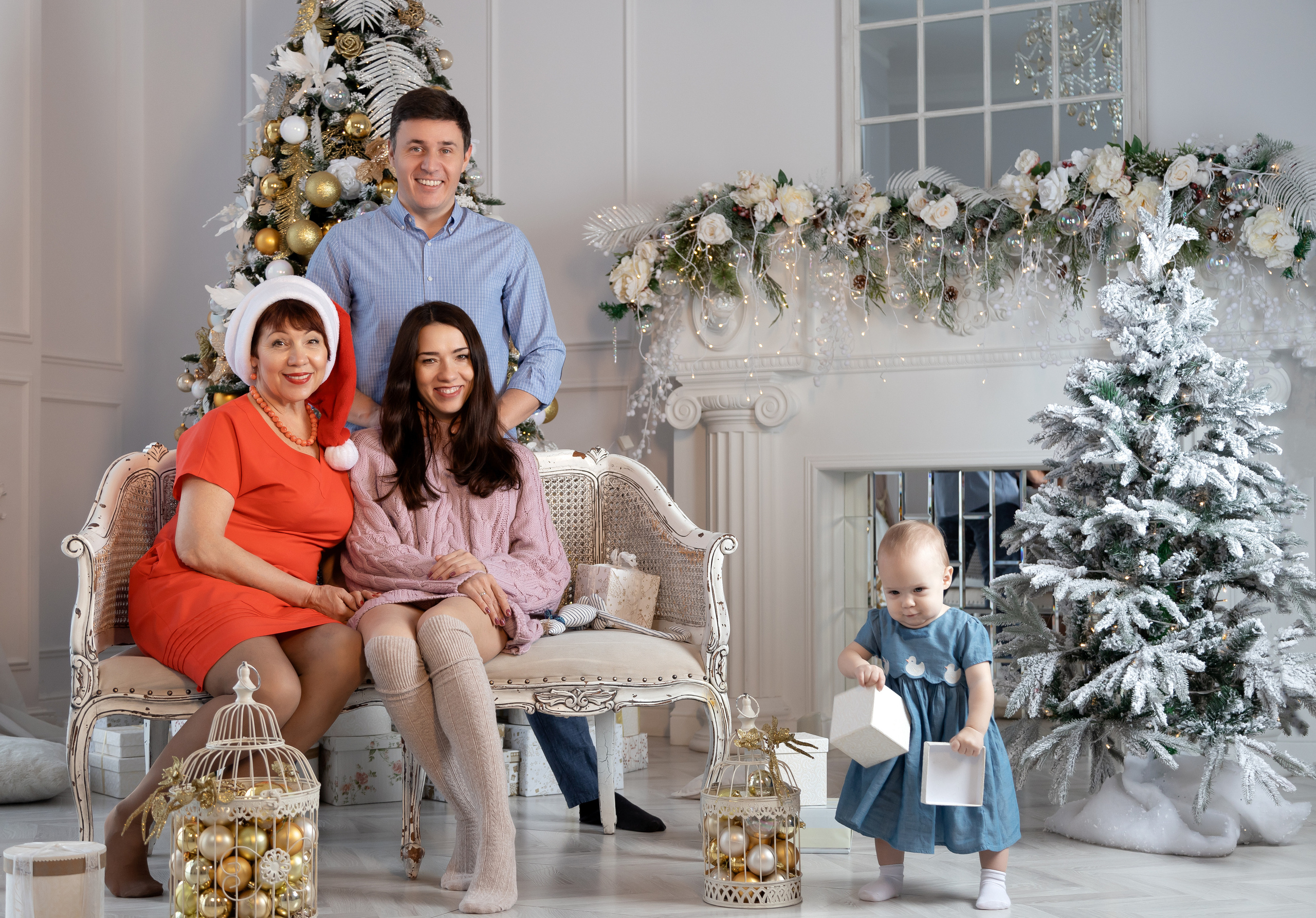 Семейная рождественская съёмка. Семейный и свадебный фотограф в Петербурге Евгения и Николай Шевчук