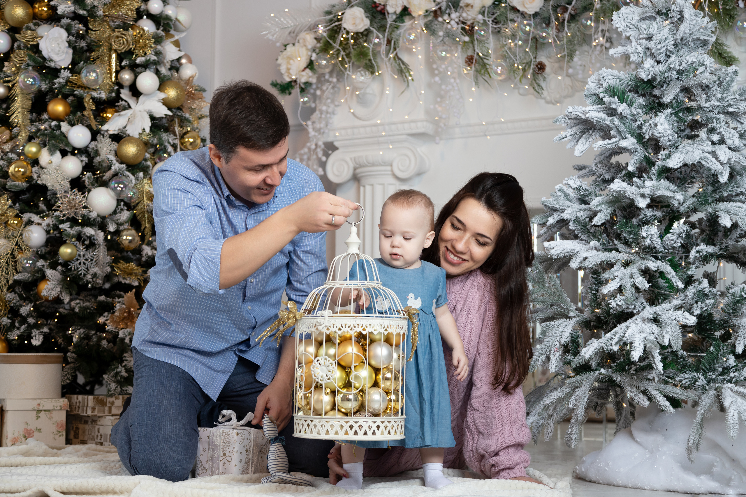 Семейная рождественская съёмка. Семейный и свадебный фотограф в Петербурге Евгения и Николай Шевчук