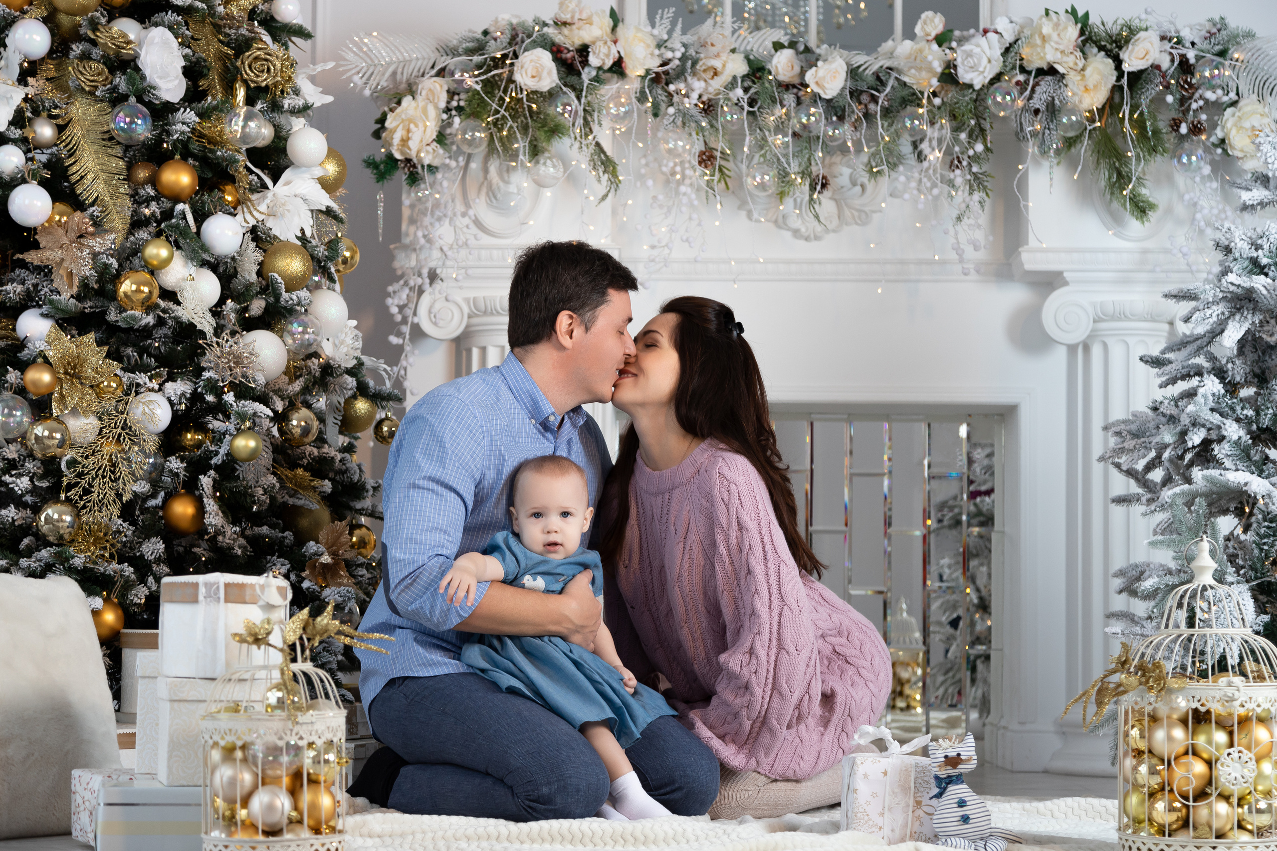 Семейная рождественская съёмка. Семейный и свадебный фотограф в Петербурге Евгения и Николай Шевчук