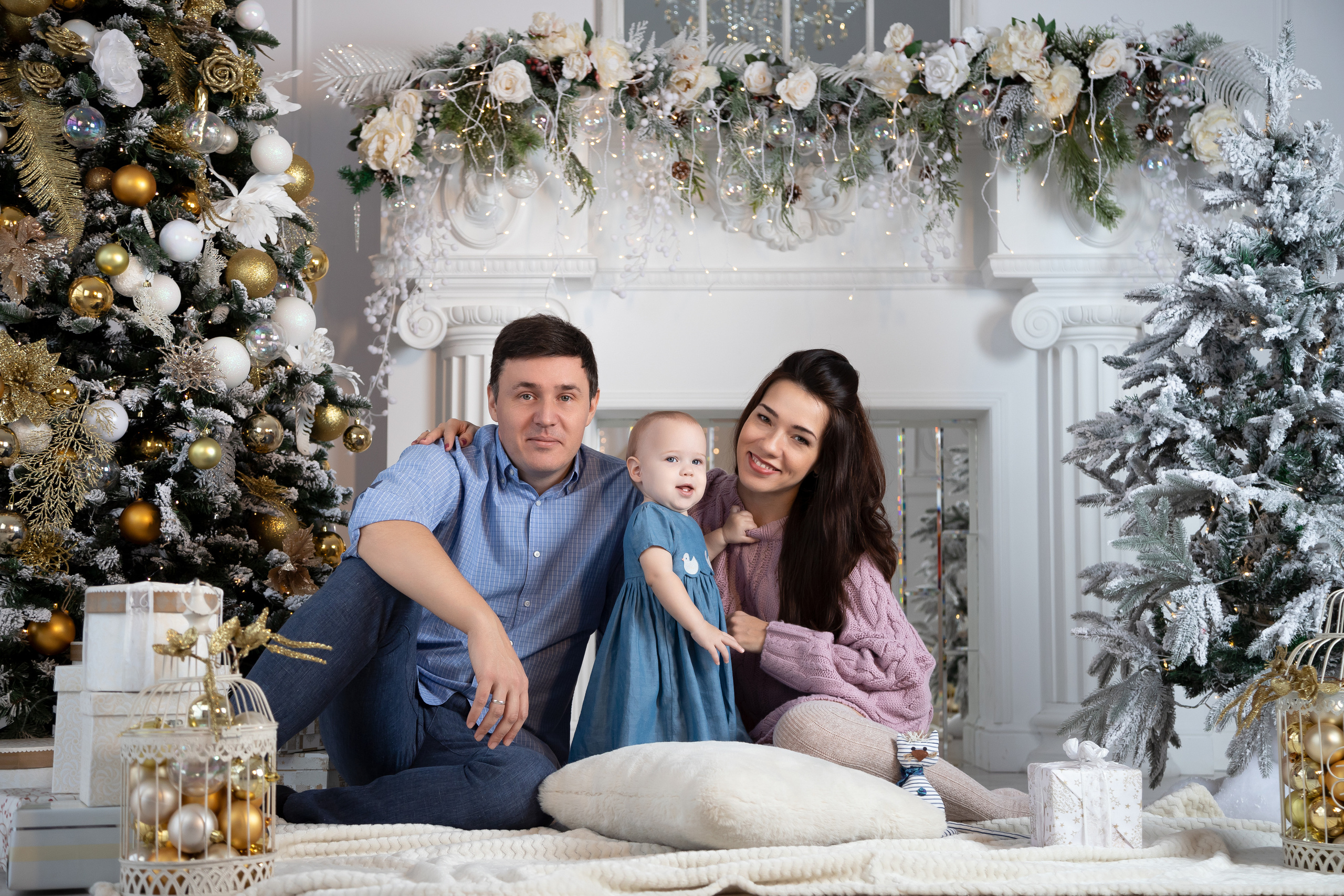 Семейная рождественская съёмка. Семейный и свадебный фотограф в Петербурге Евгения и Николай Шевчук