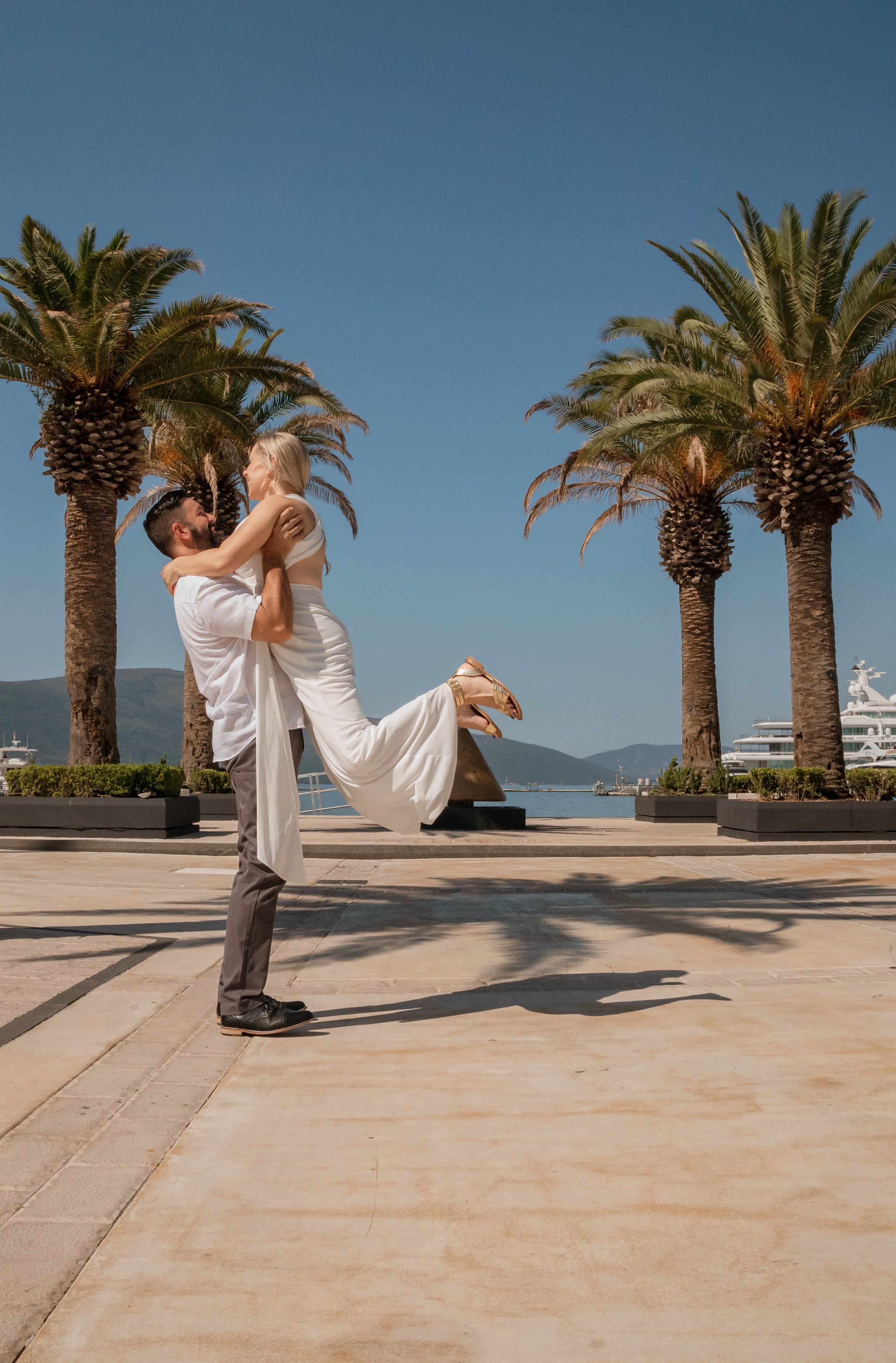 Nancy and Justin Adriatic anniversary. Portrait photographer in Tivat Montenegro Katerina Kirsanova