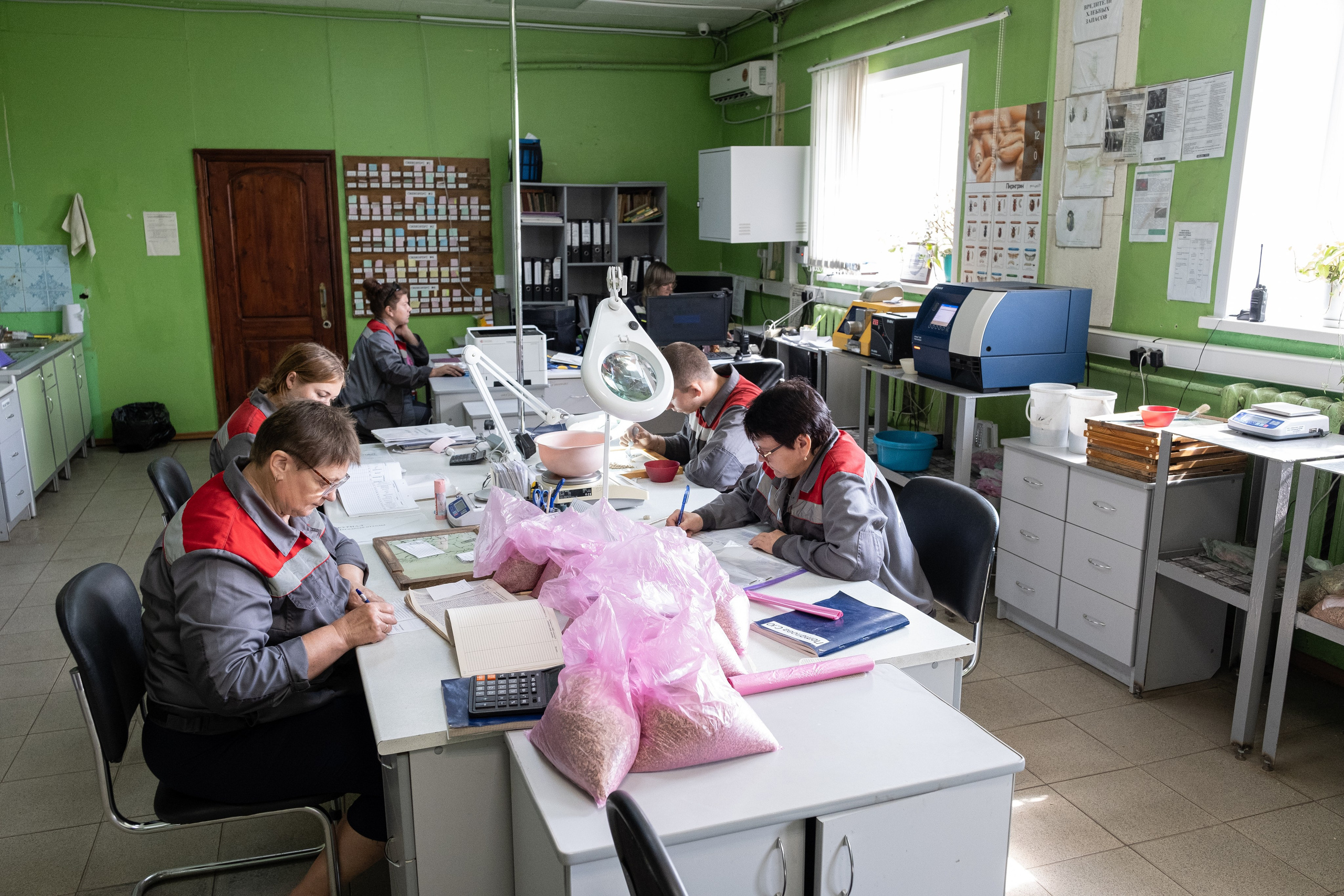 Лаборатория на Добринском элеваторе