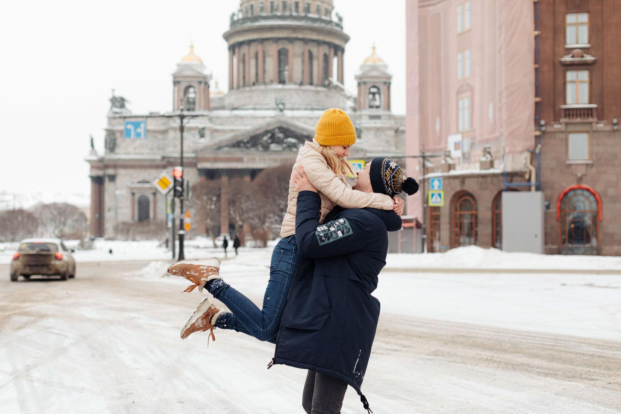 Фотосессия лав стори Андрея и Лизы в СПб