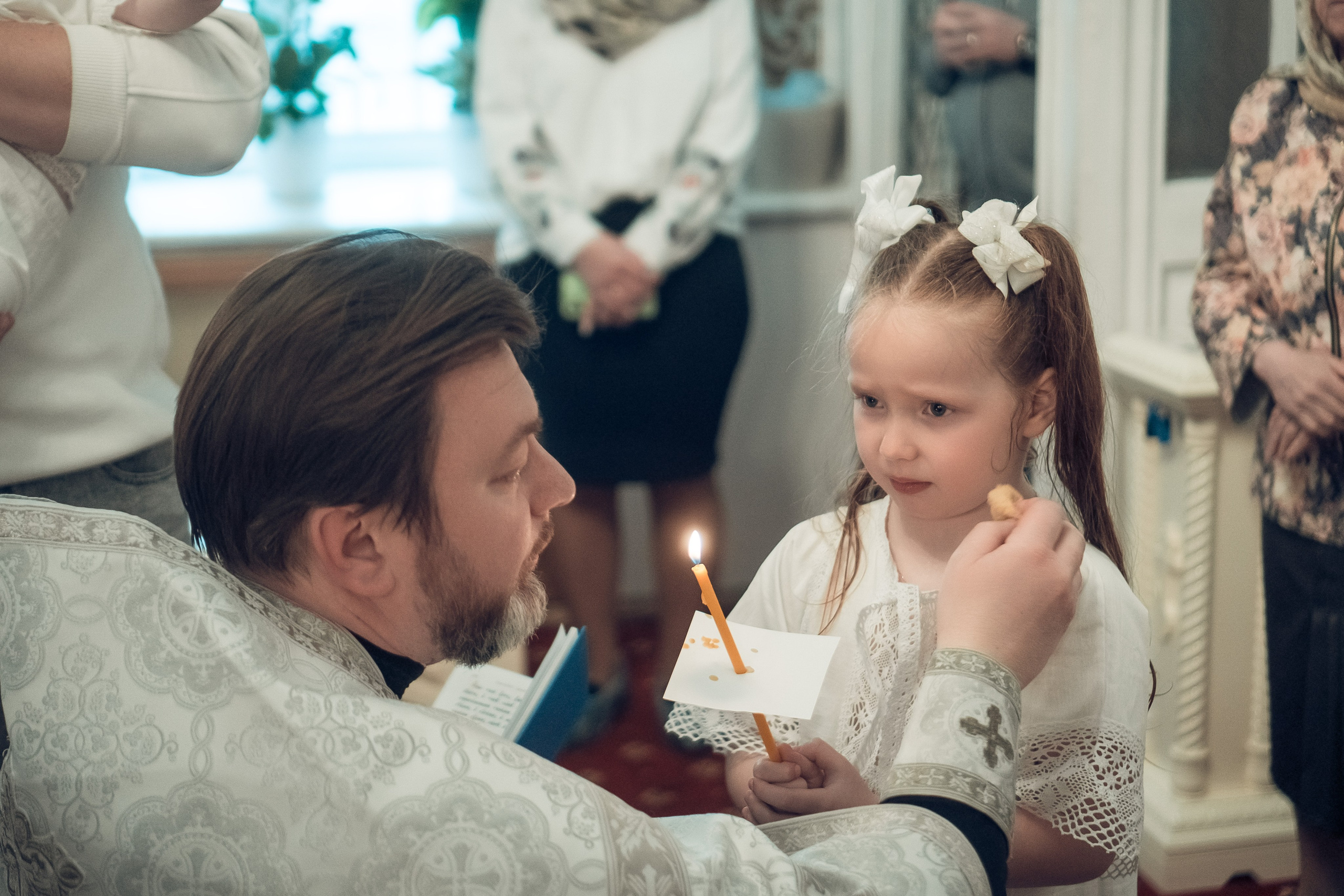 Таинство Крещения Артема, Ангелины и Адрианы