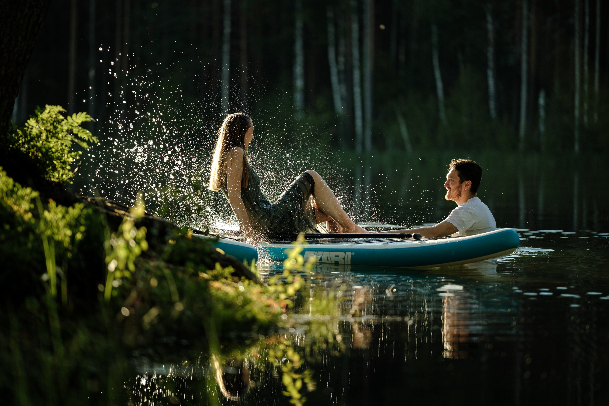 Петя и Лина, на сапах. Интерьерный фотограф и видеограф в Санкт-Петербурге Вадим Балбашевский