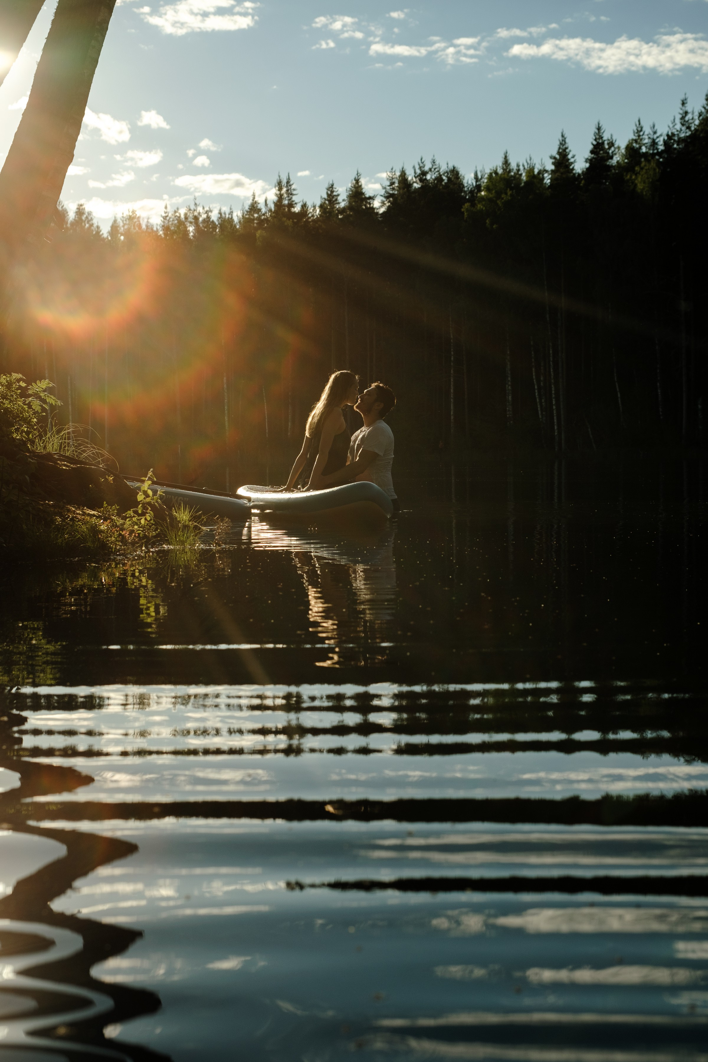 Петя и Лина, на сапах. Интерьерный фотограф и видеограф в Санкт-Петербурге Вадим Балбашевский