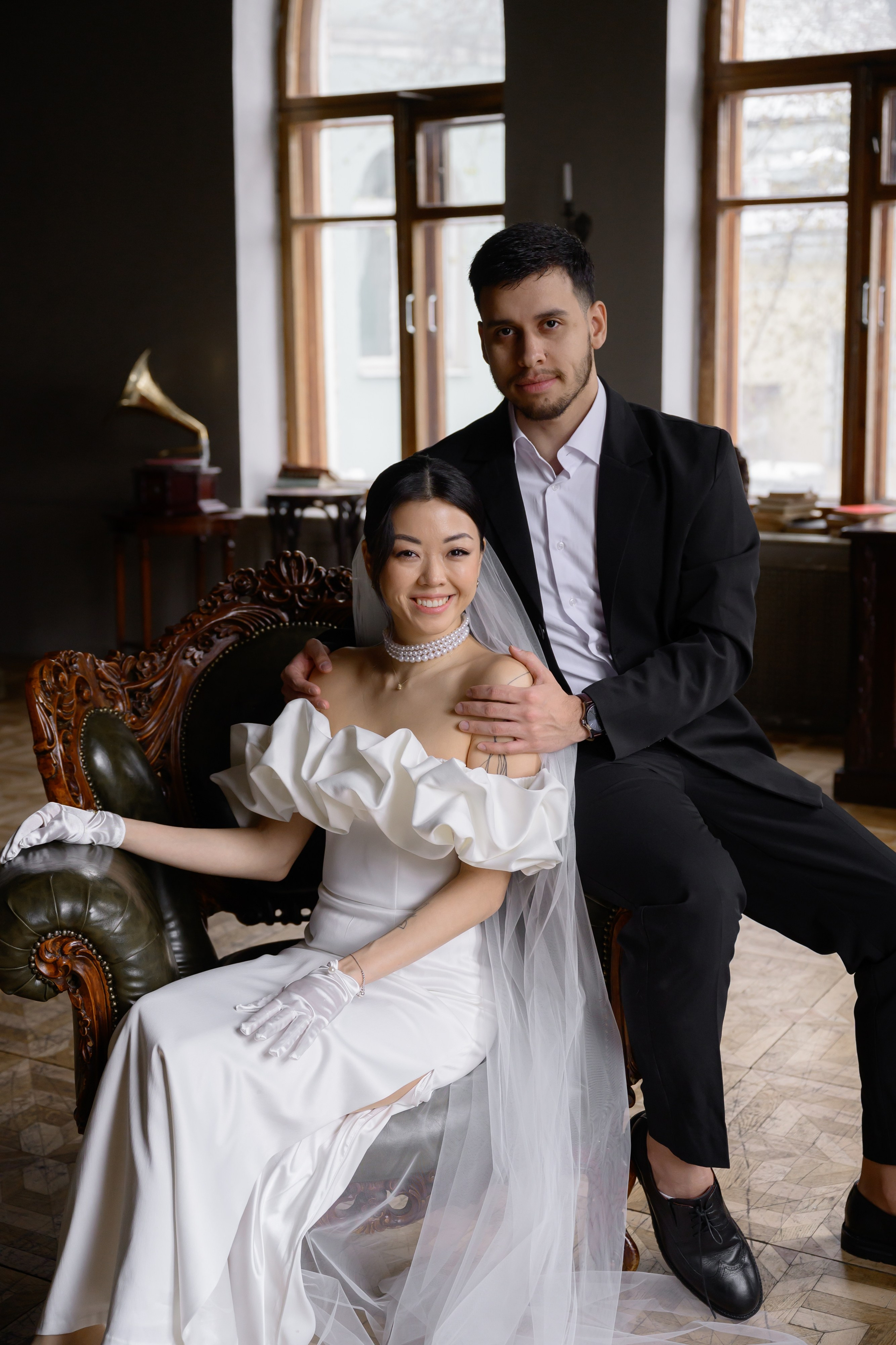 Свадьба для двоих в Москве. Грибоедовский ЗАГС и фотостудия 21 Kult. Semerlina.ru