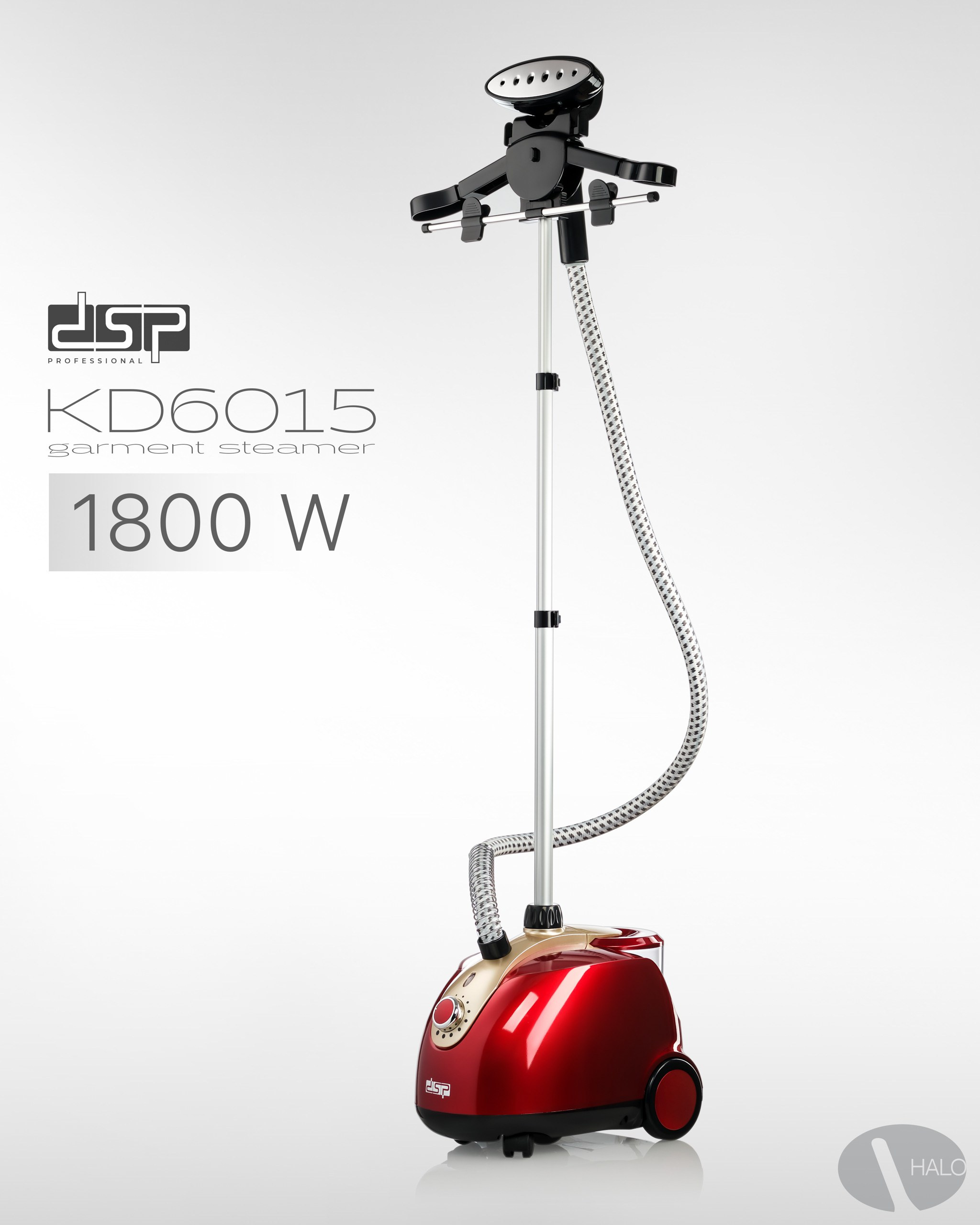 Вертикальный отпариватель KD6015 на белом фоне для маркетплейса