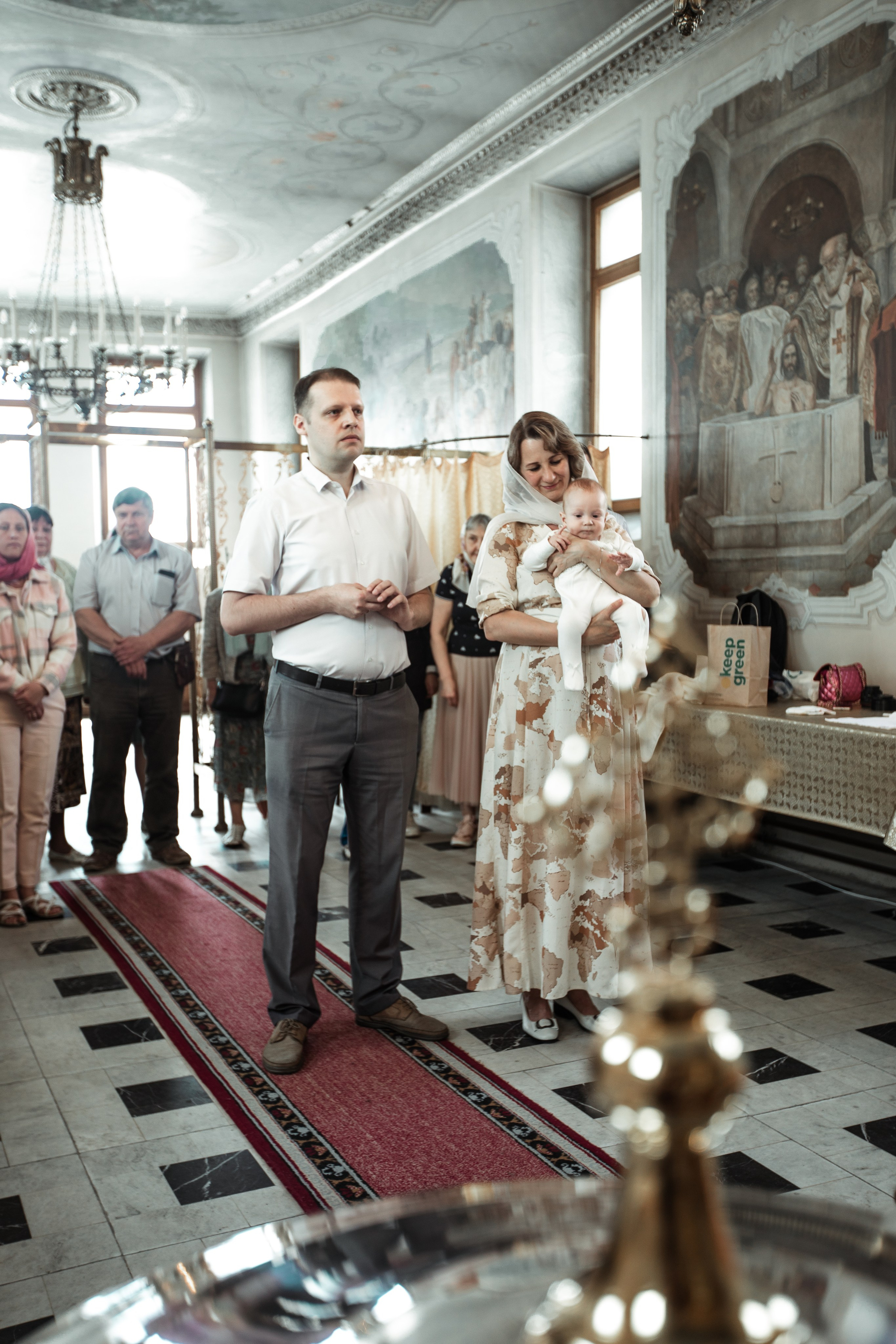 Крещение Николая в Елоховском Соборе. Фотосессии в Москве - фотограф Неонилла Ленко