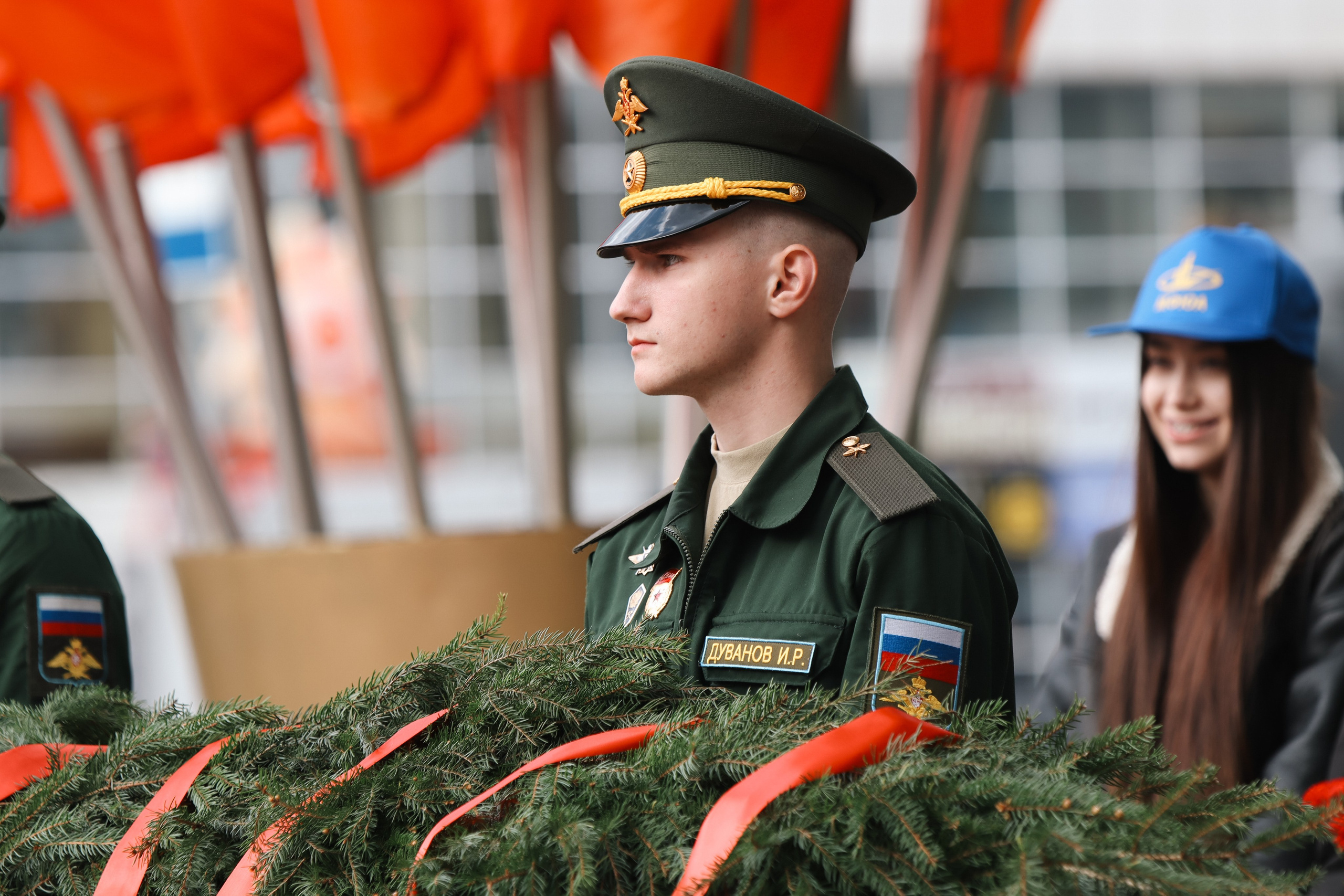 Торжественное возложение венков и цветов к братском могиле. Репортажный фотограф в Москве и Зеленограде Karina-vozd