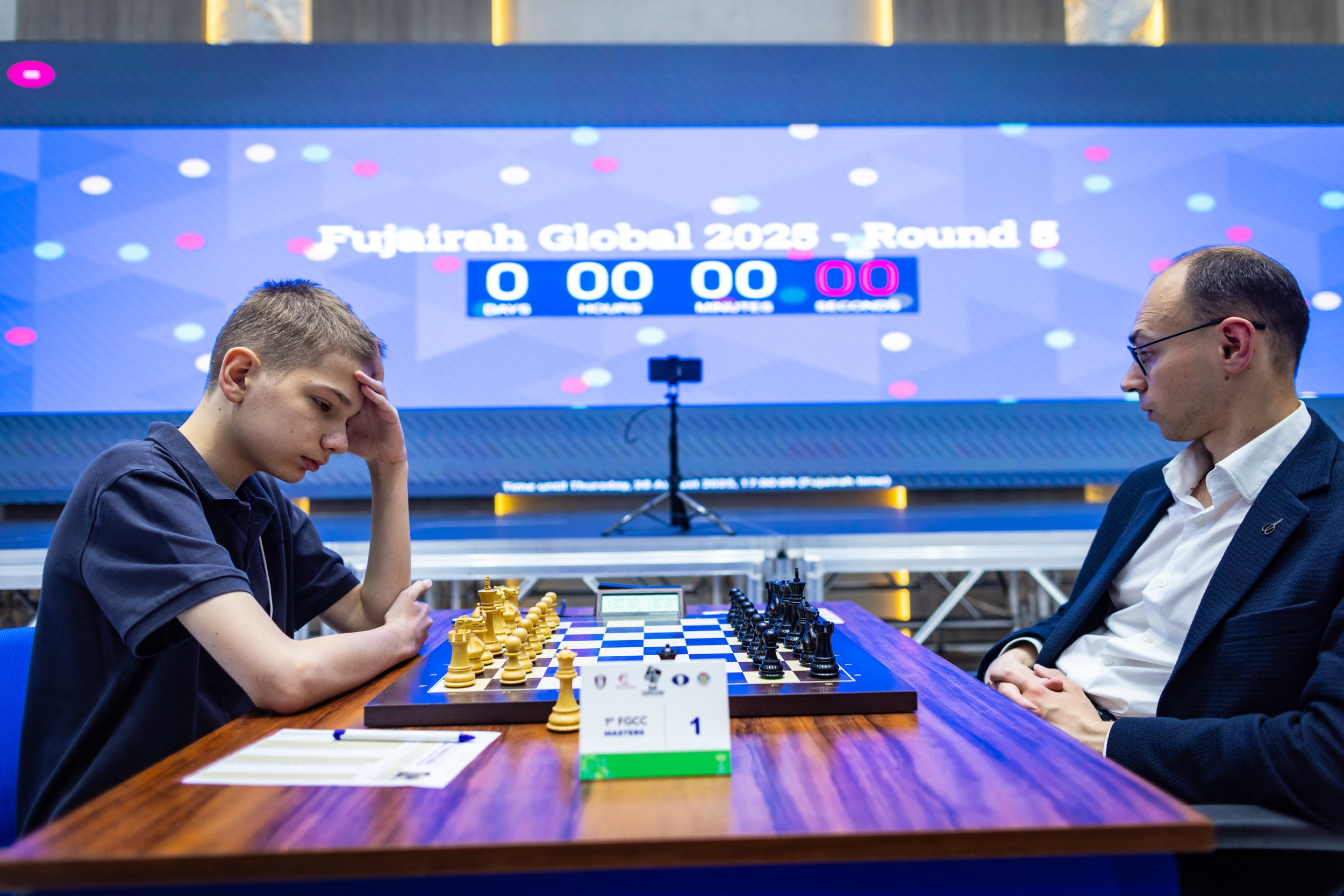 2025.08.28 1st. FUJAIRAH GLOBAL Chess Championship — Round5. Фотограф Анна Штурман (репортажная съёмка любых событий и мероприятий) Anna Shtourman photographer