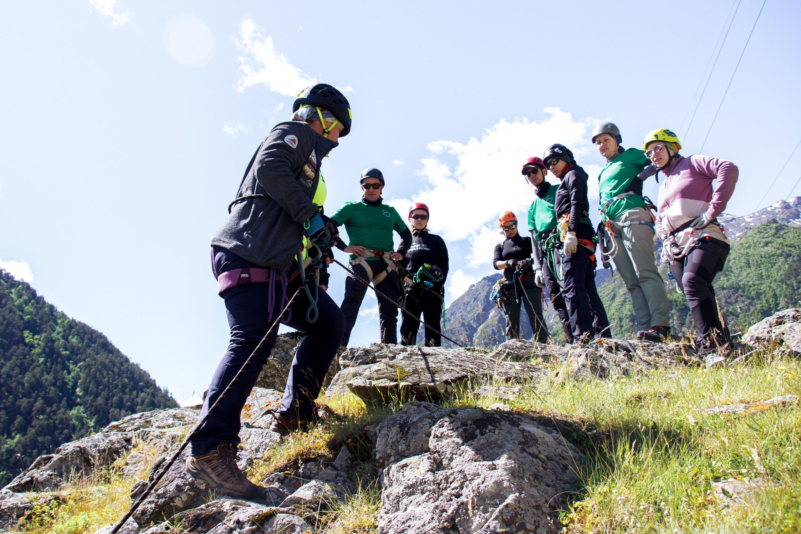 Тренировка на скалах в альплагере (Пример съемки). Фотограф Котий Даниил