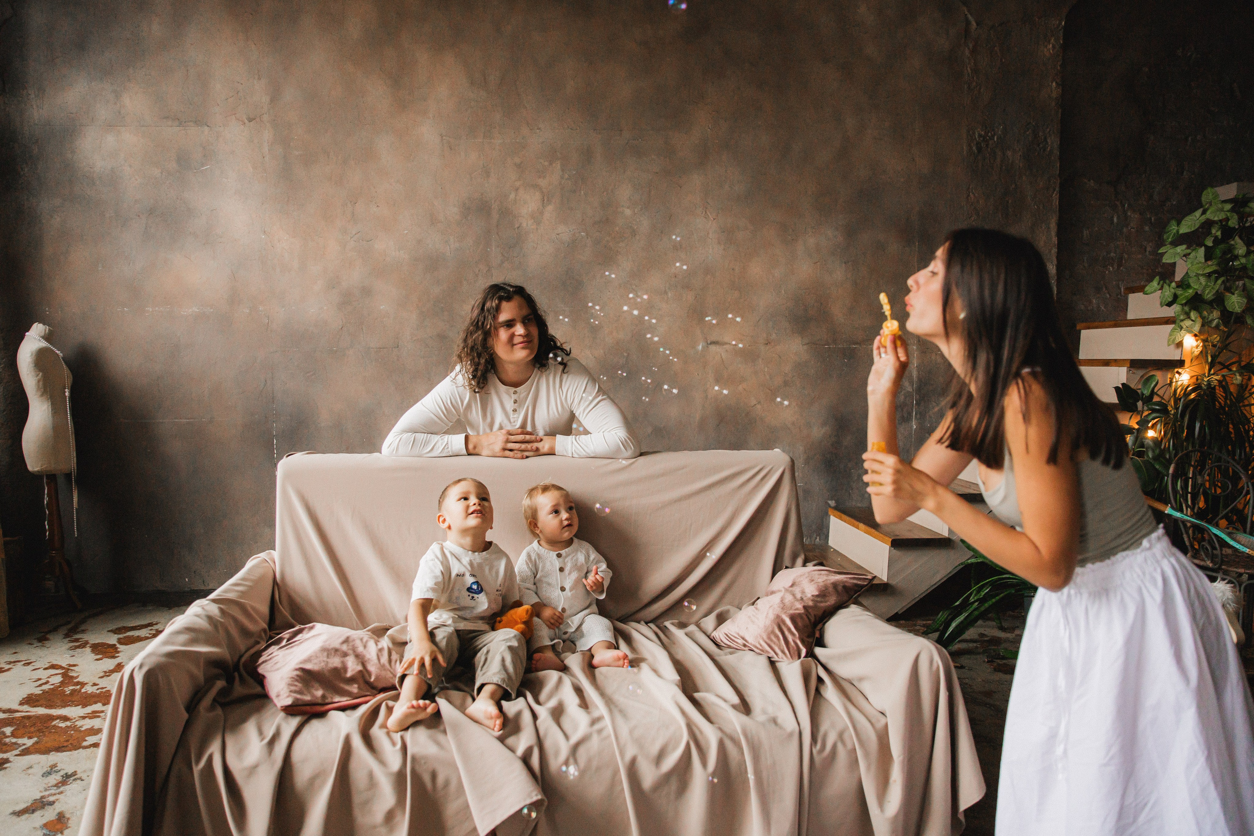 Анна, Григорий и детки. Фотограф Анастасия Петрова