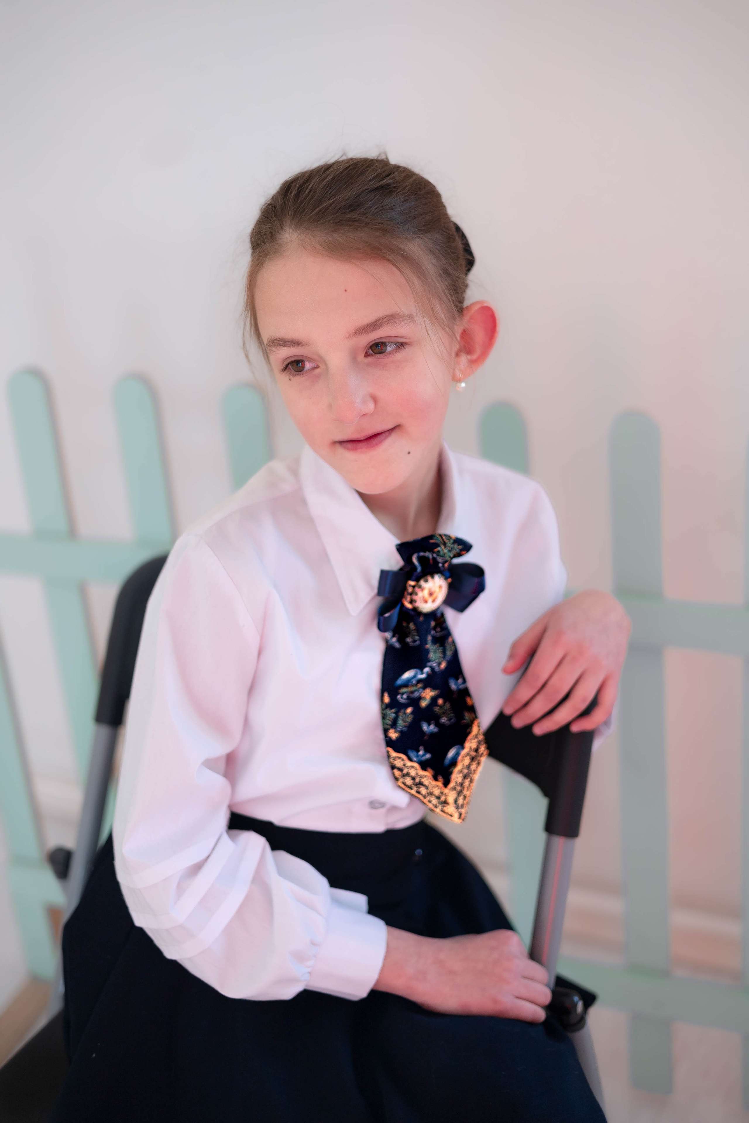 Дизайнерский галстук — мастер-класс по шитью для девочек. Школа для девочек во Владивостоке — Само Совершенство