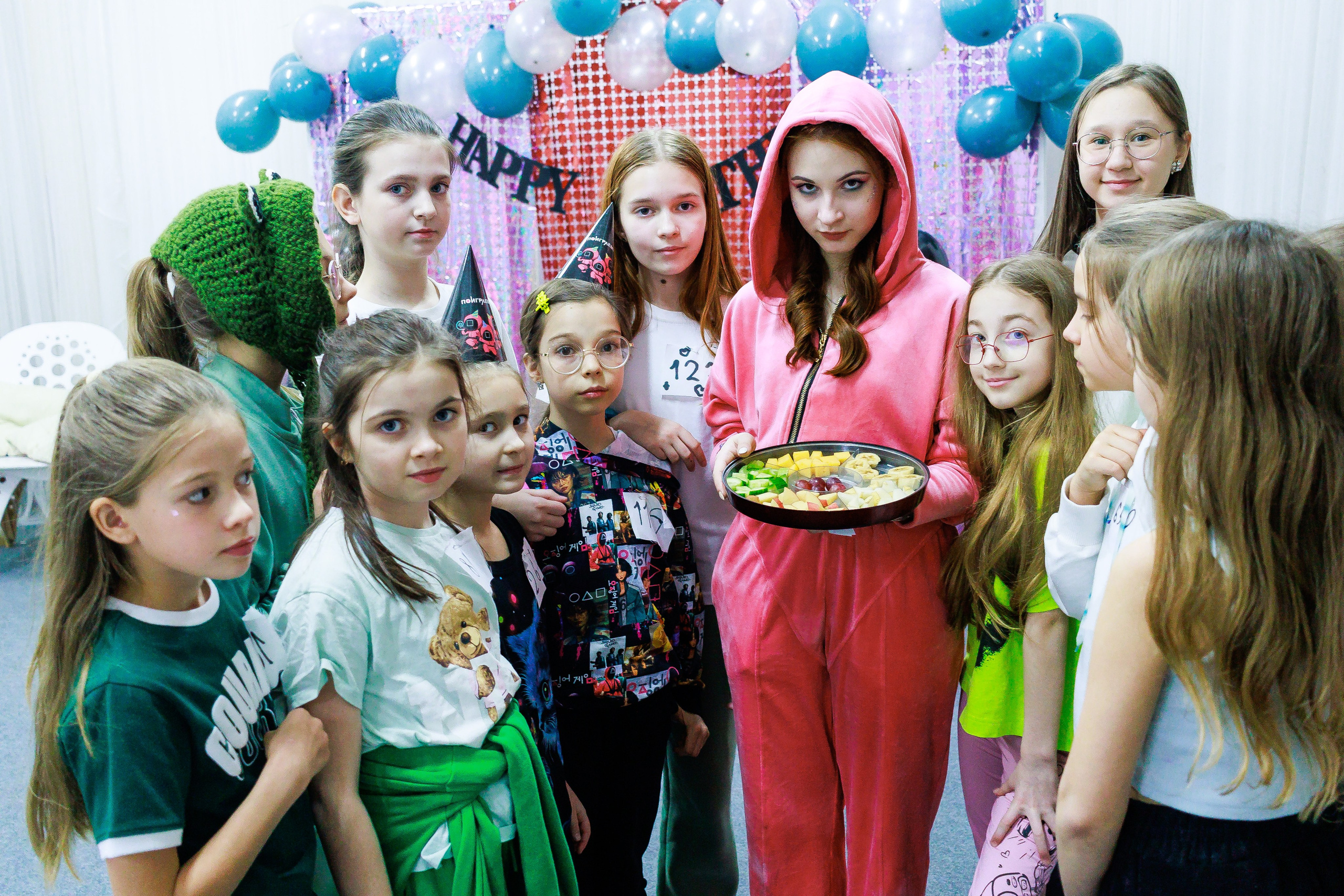 День рождения в стиле Игры в кальмары на 11-летие Майи — Владивосток. Школа для девочек во Владивостоке — Само Совершенство