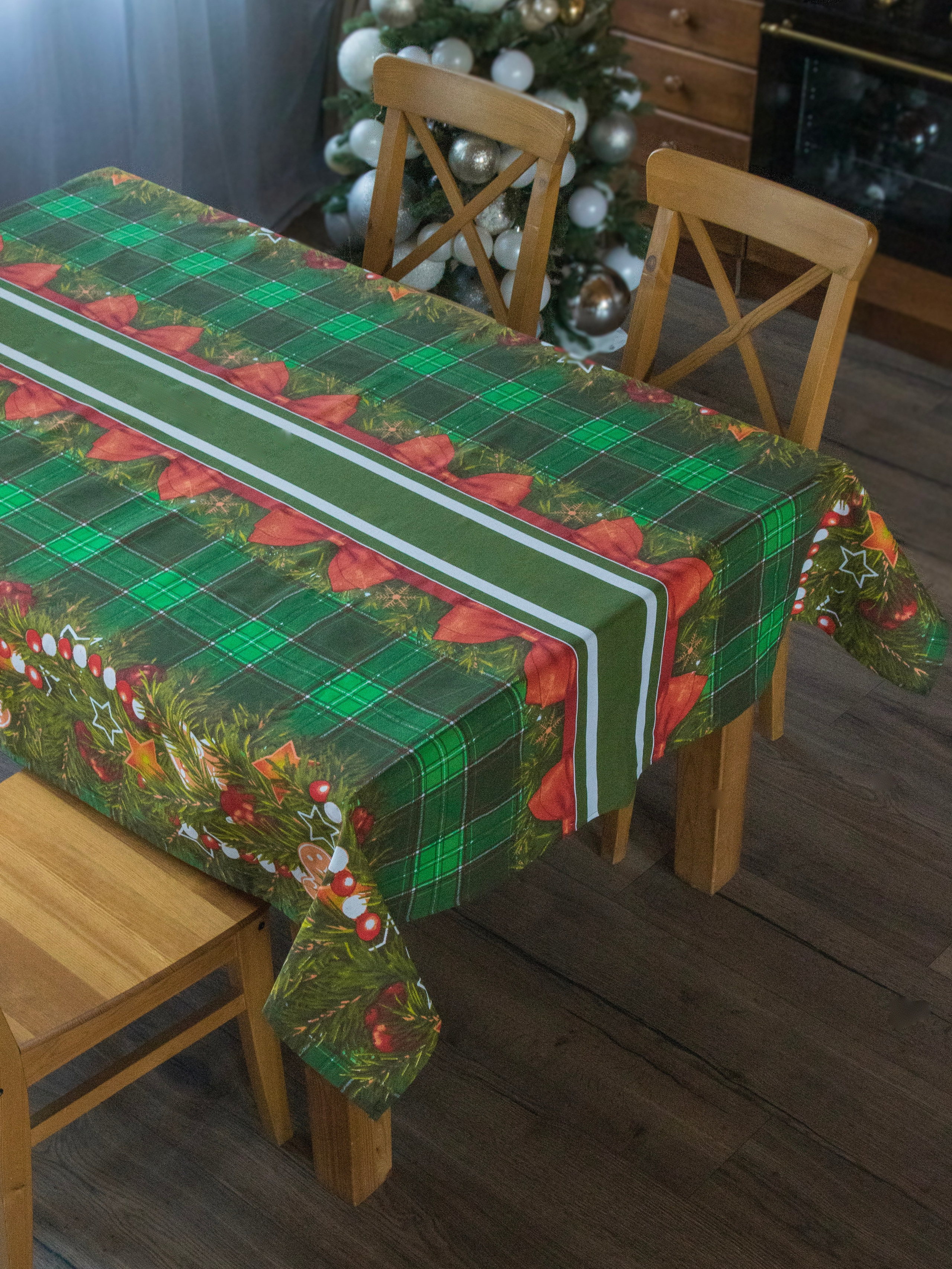 Скатерть новогодняя. Фотостудия для Wildberries Ozon