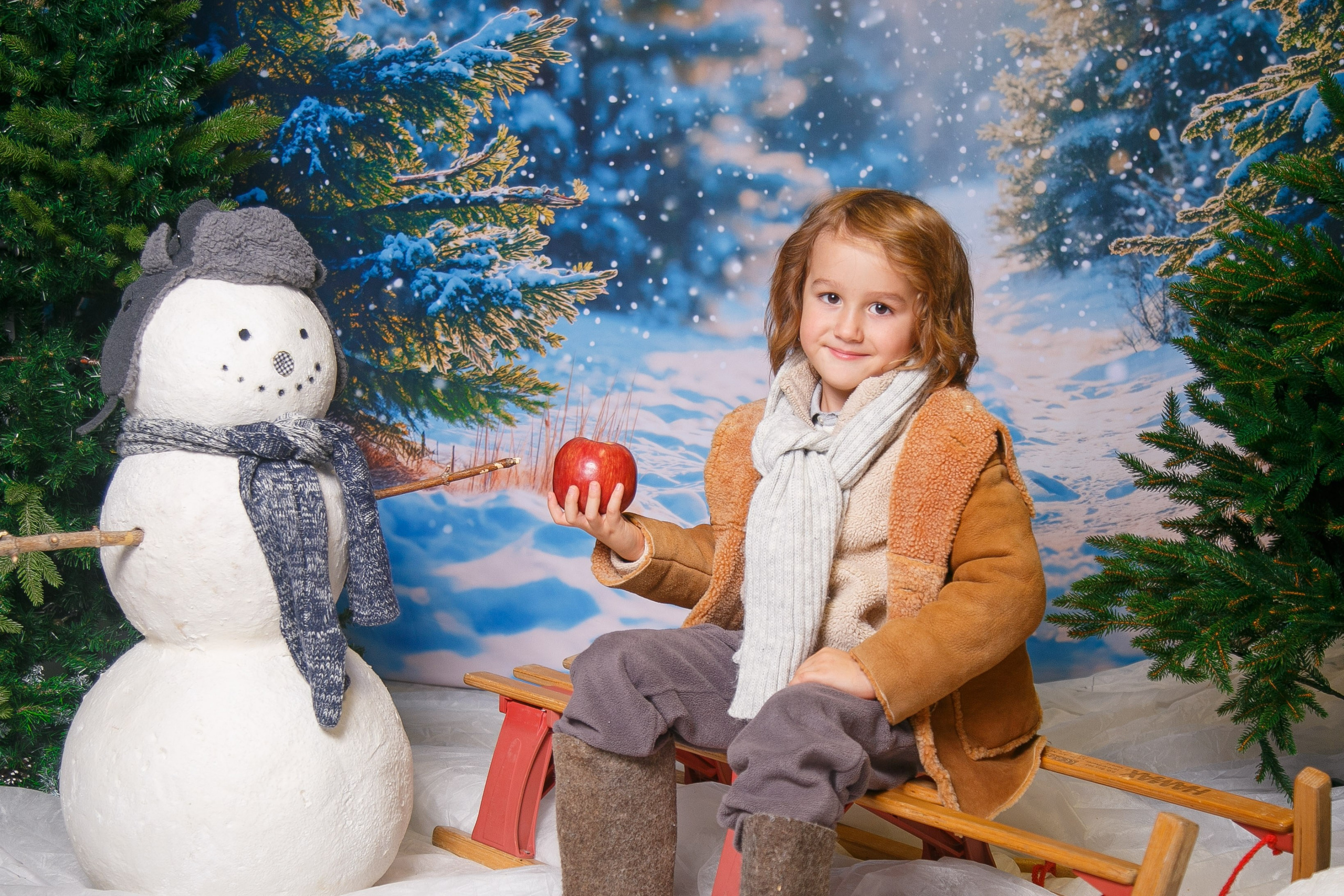 Зимний лес. Детская фотостудия Москва