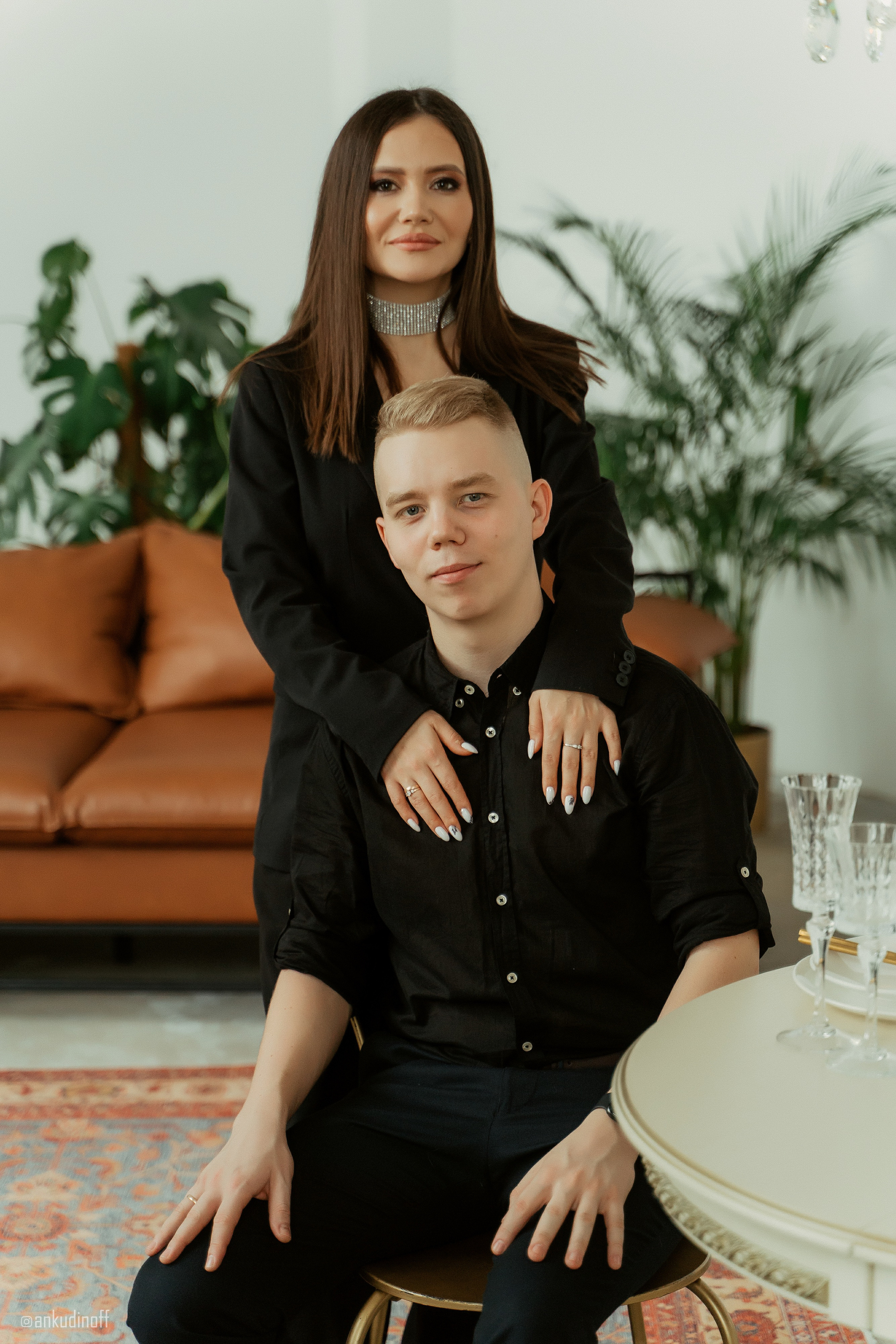 Студийная съёмка Владимира и Анастасии. Фотограф Никита Анкудинов. Москва — Чебоксары — Казань