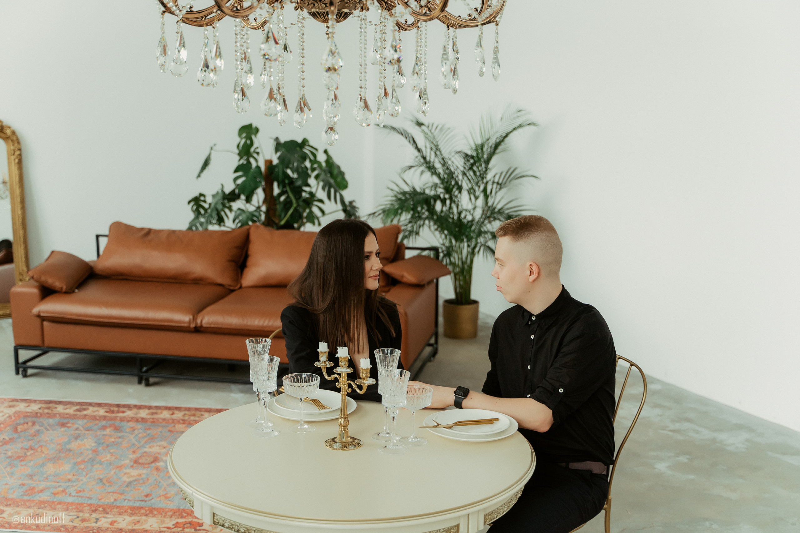 Студийная съёмка Владимира и Анастасии. Фотограф Никита Анкудинов. Москва — Чебоксары — Казань