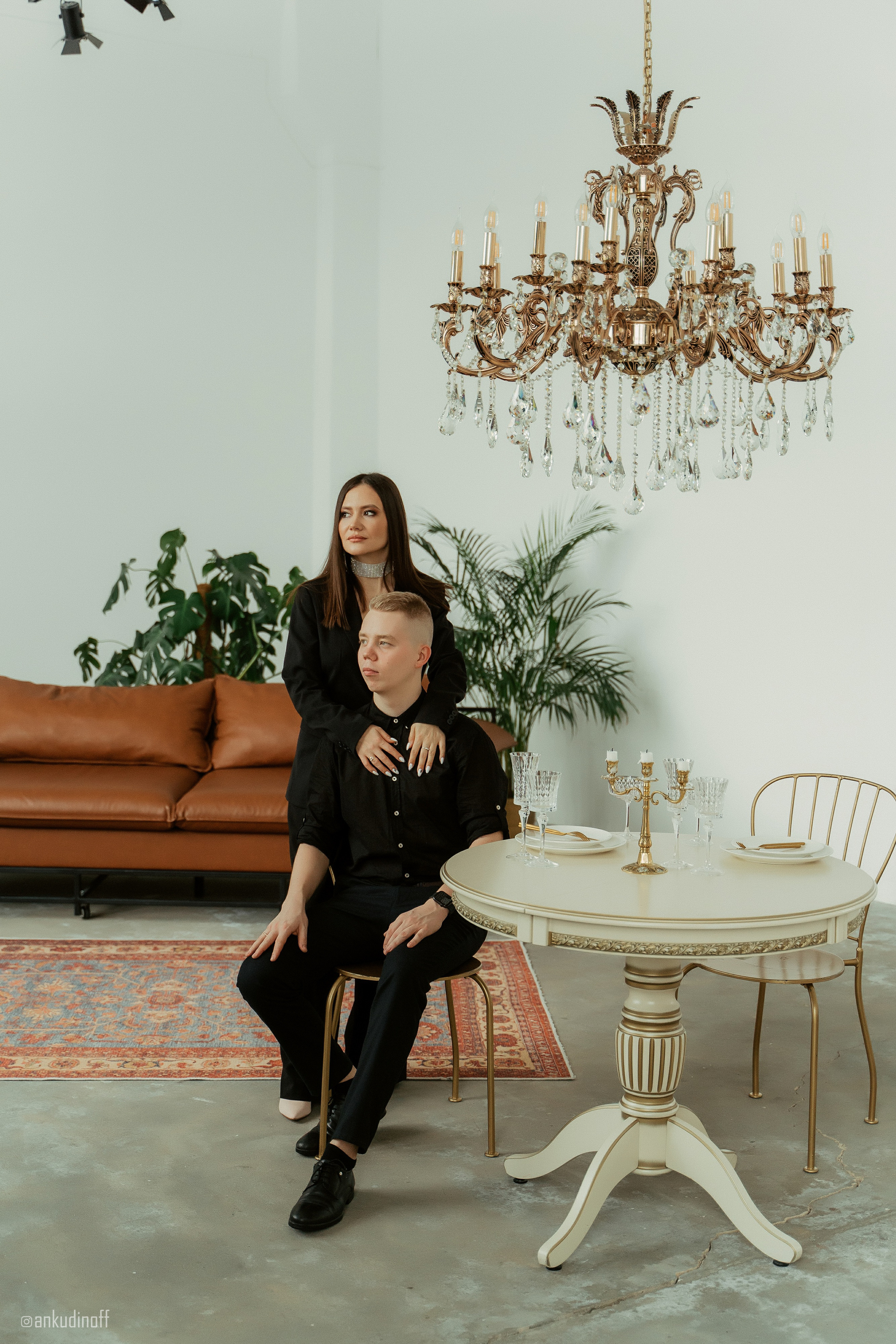 Студийная съёмка Владимира и Анастасии. Фотограф Никита Анкудинов. Москва — Чебоксары — Казань