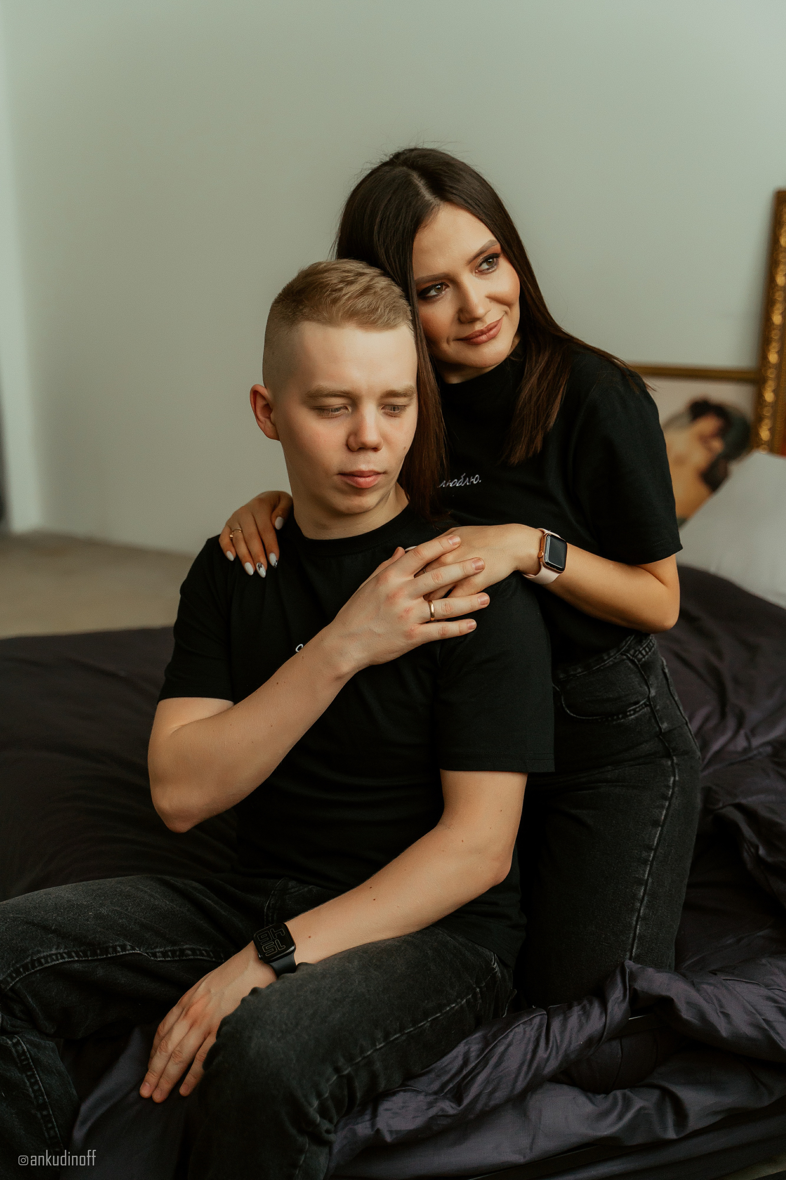 Студийная съёмка Владимира и Анастасии. Фотограф Никита Анкудинов. Москва — Чебоксары — Казань