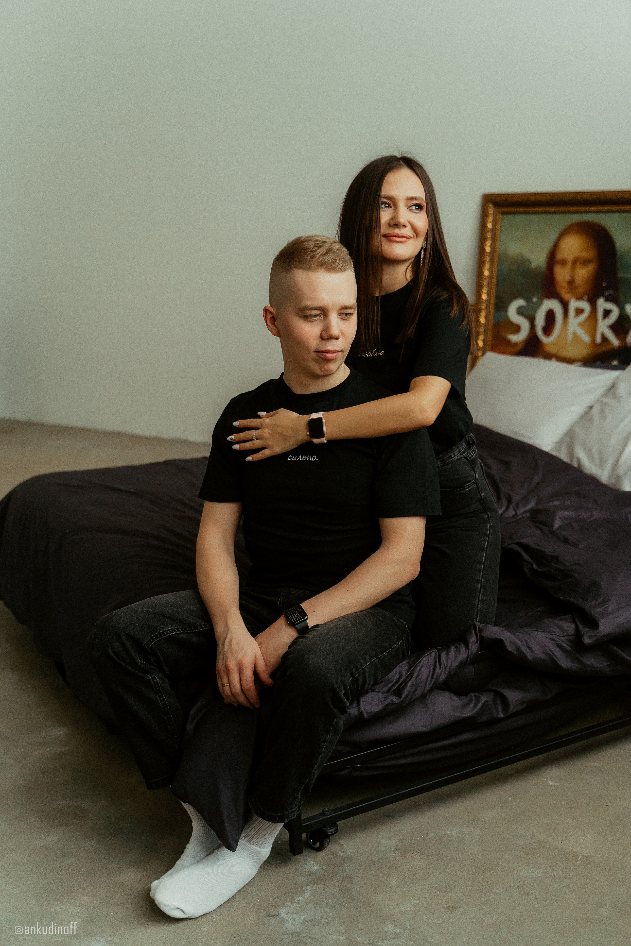 Студийная съёмка Владимира и Анастасии. Фотограф Никита Анкудинов. Москва — Чебоксары — Казань