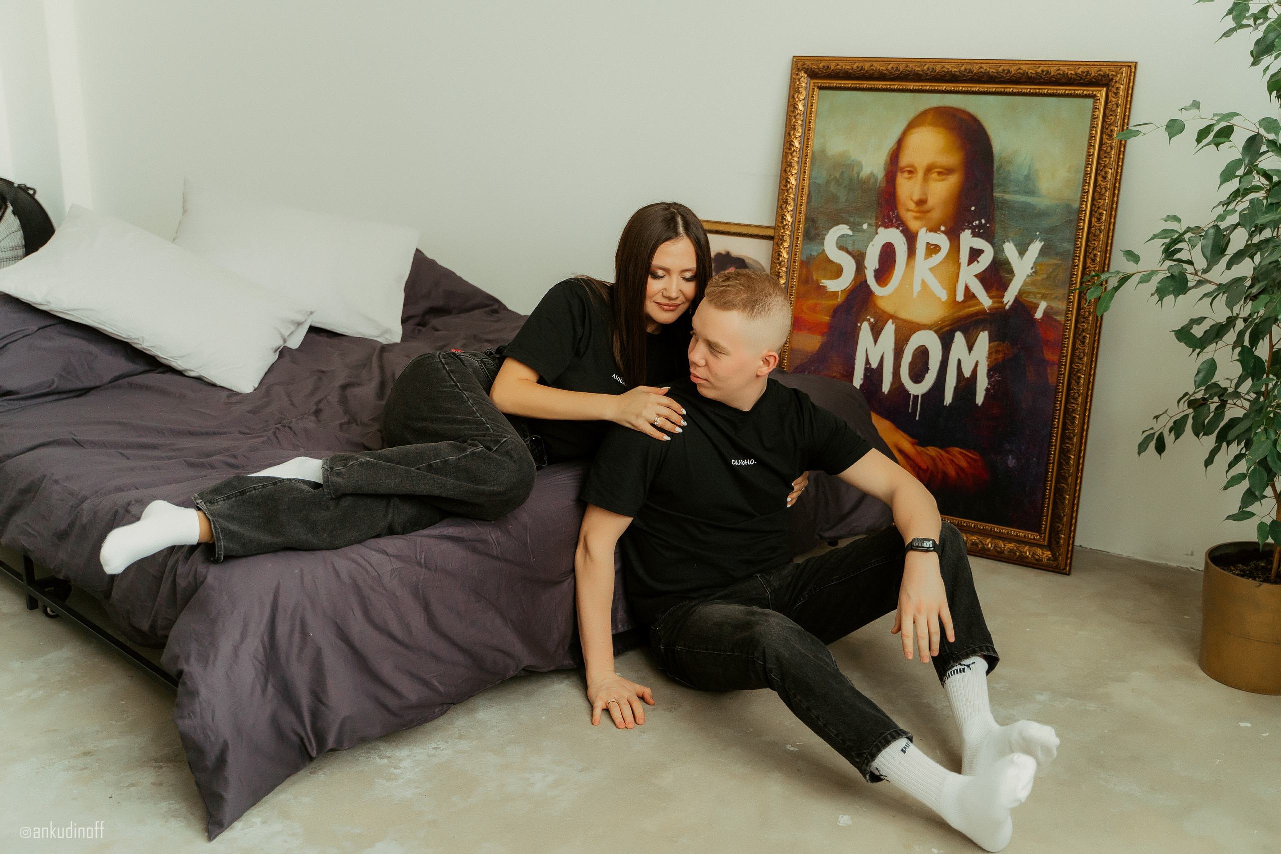 Студийная съёмка Владимира и Анастасии. Фотограф Никита Анкудинов. Москва — Чебоксары — Казань