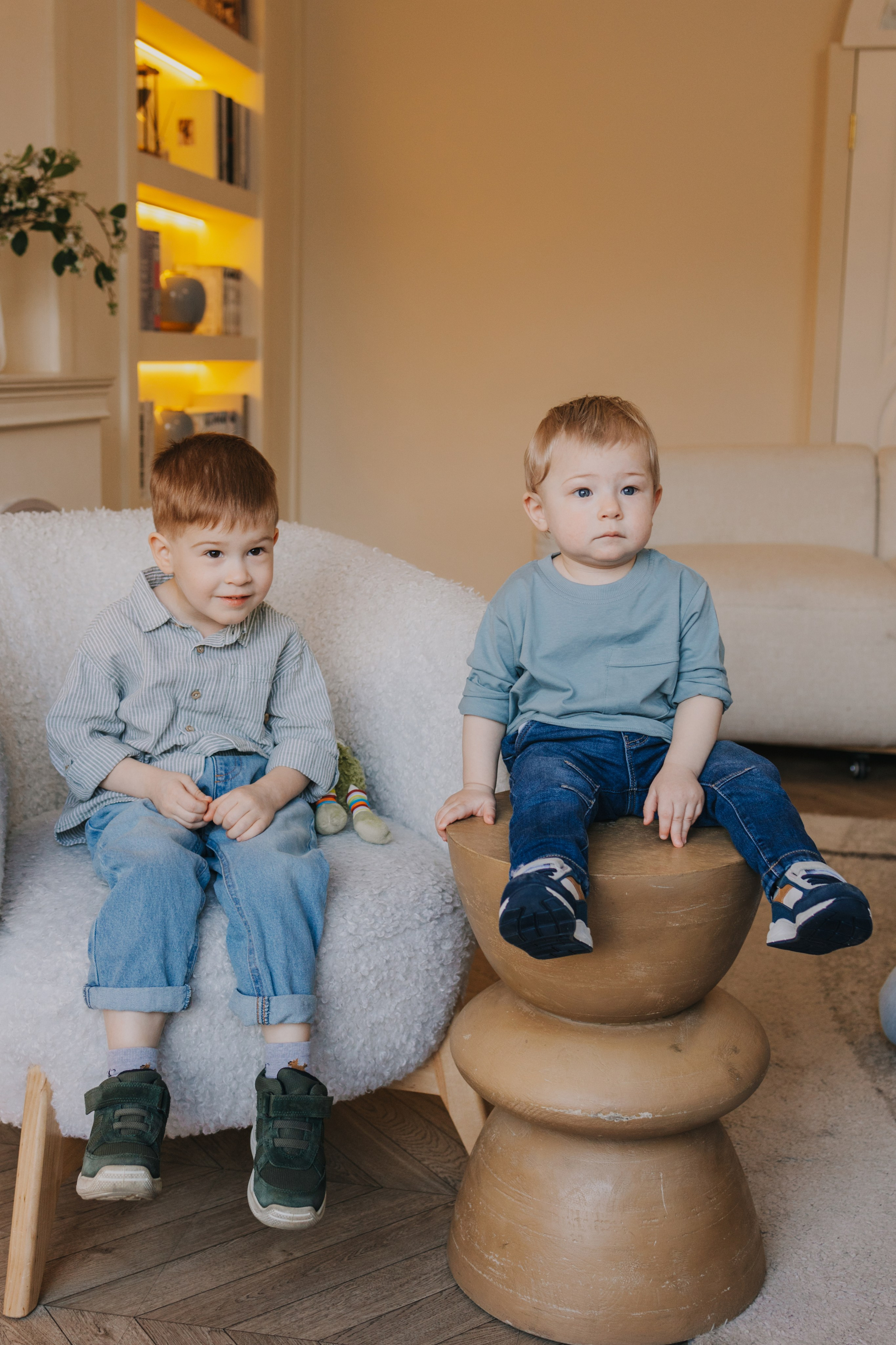 Большая семья. Домашняя фотосессия