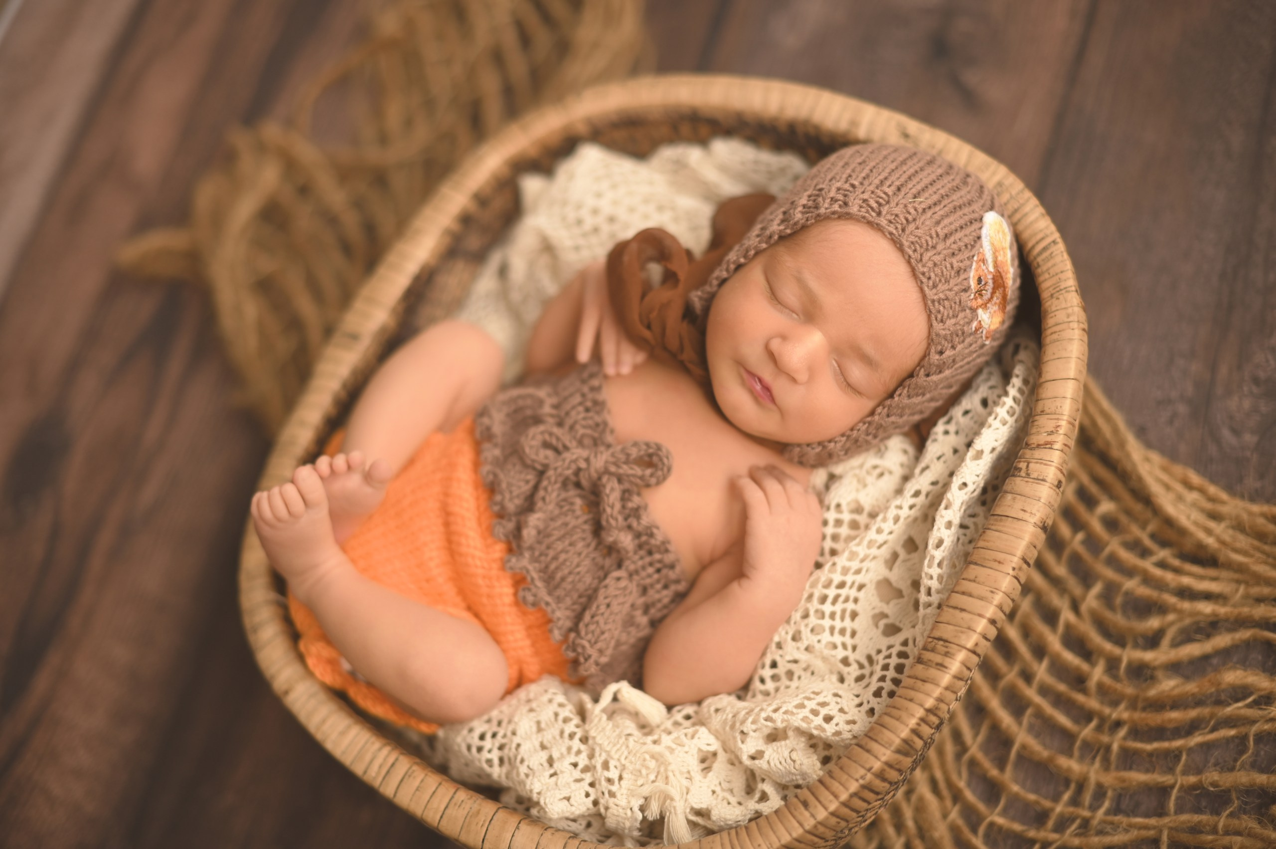 Милая Олеся 7 дней. Фотограф новорожденных во Владивостоке Панова Татьяна