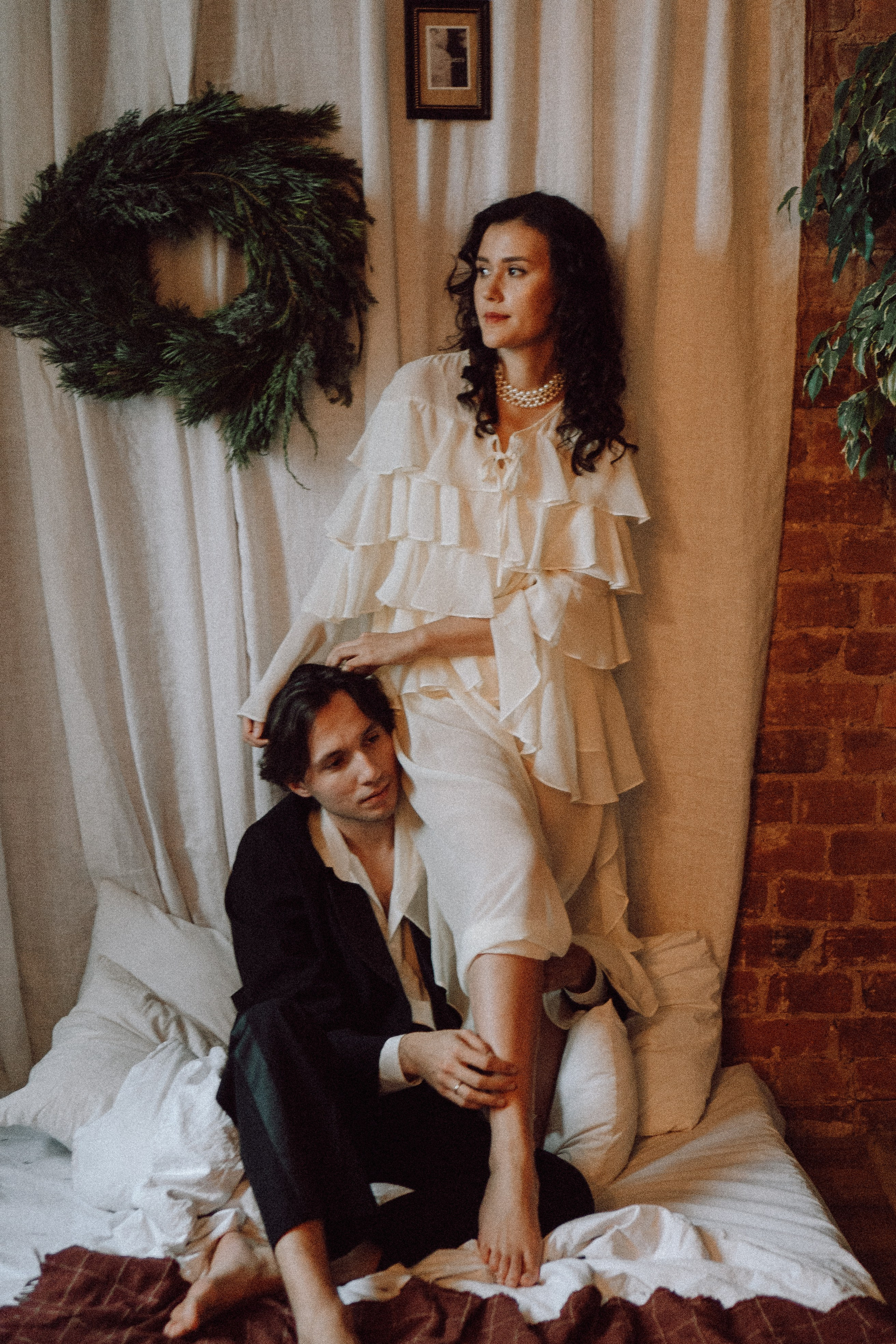 УТРО ЖЕНИХА И НЕВЕСТЫ В ФОТОСТУДИИ И ОСНОВНАЯ ФОТОСЕСИСИЯ ЗИМОЙ. Профессиональный фотограф, Санкт-Петербург — Виктория Богомолова