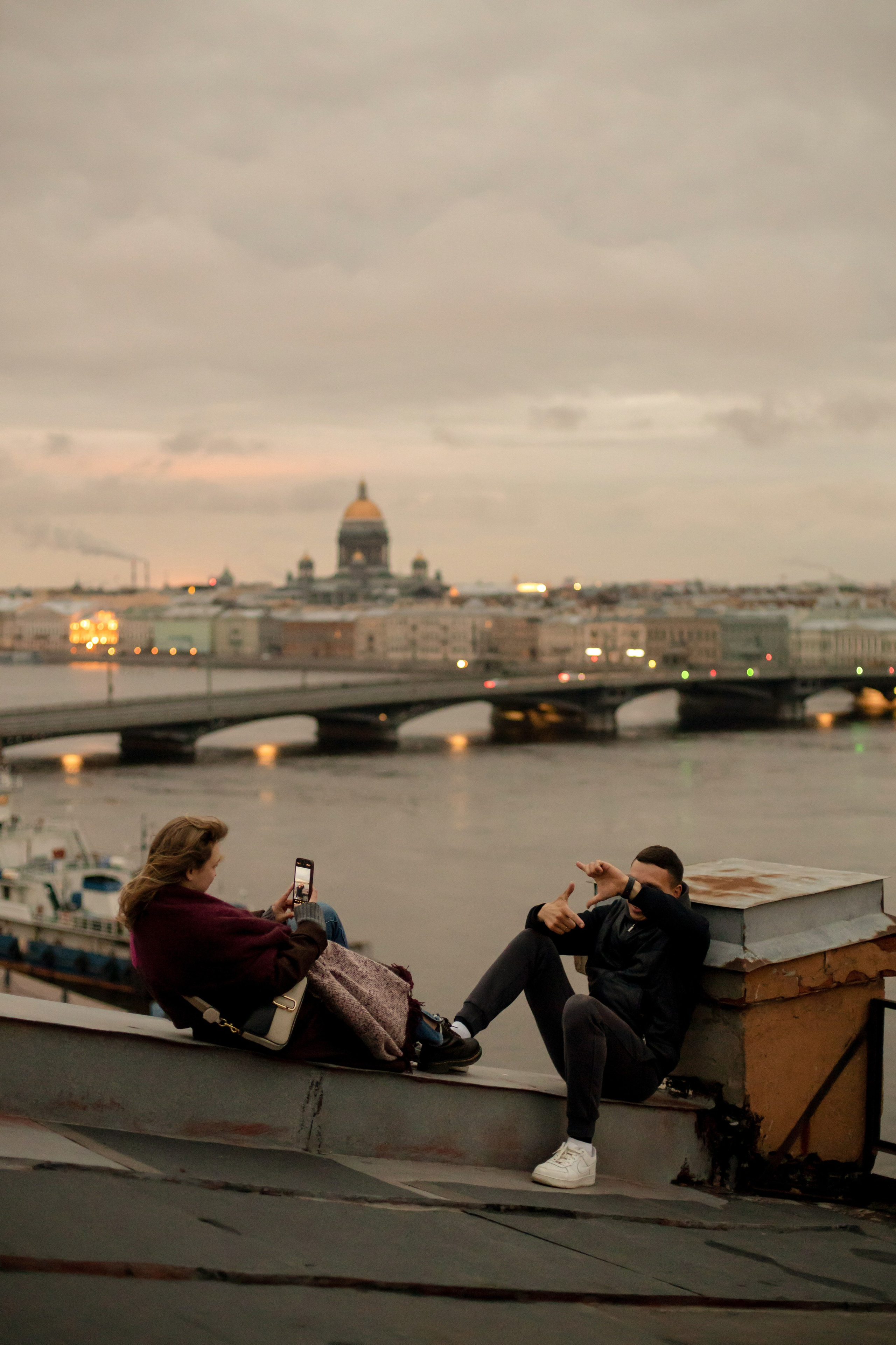 Лав стори на крыше. Свадебный и семейный фотограф в Москве Диана Левченко