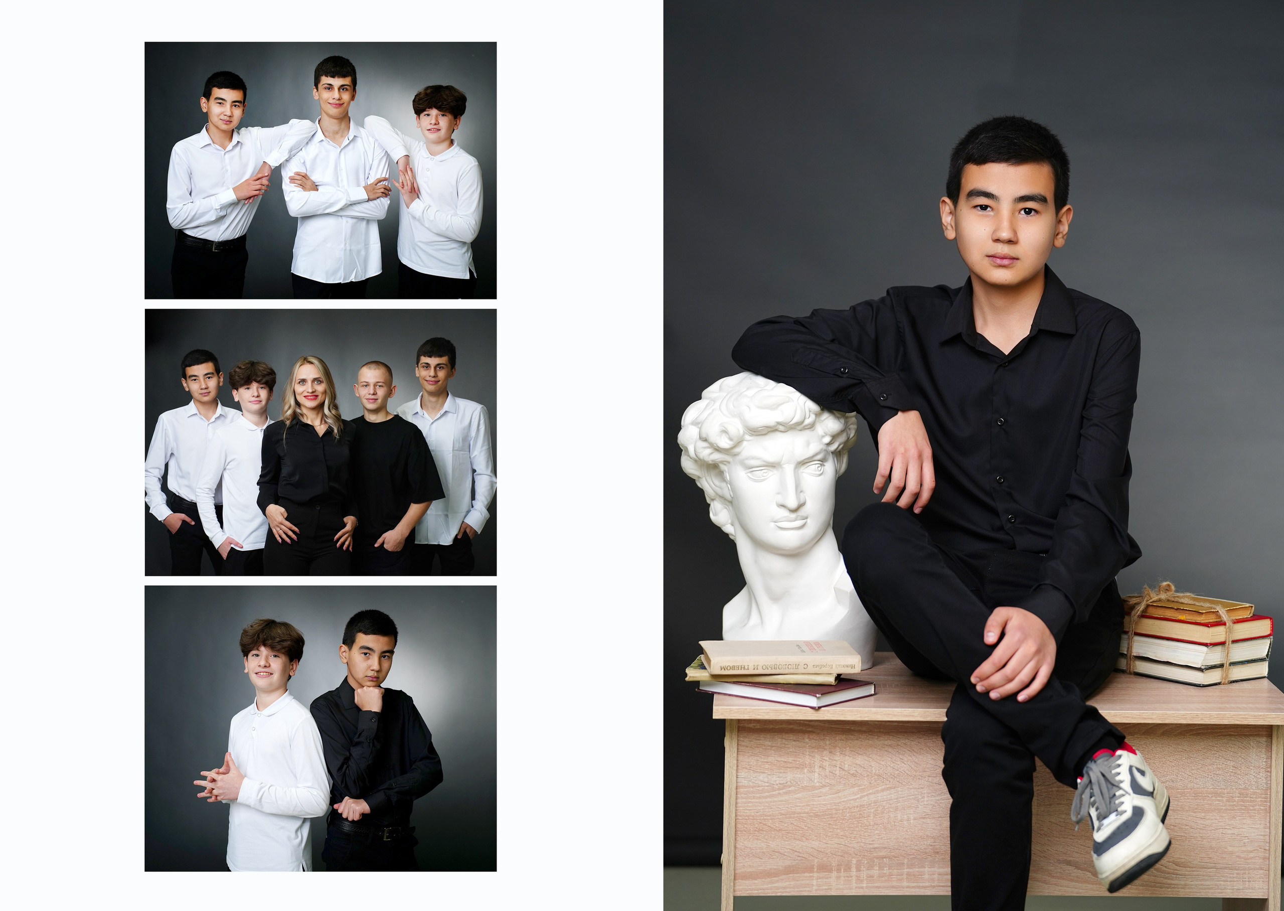 Черно-белый стиль. MEMENTO.Выпускные альбомы, школьные, юбилейные и другие книги. Ростов-на-Дону