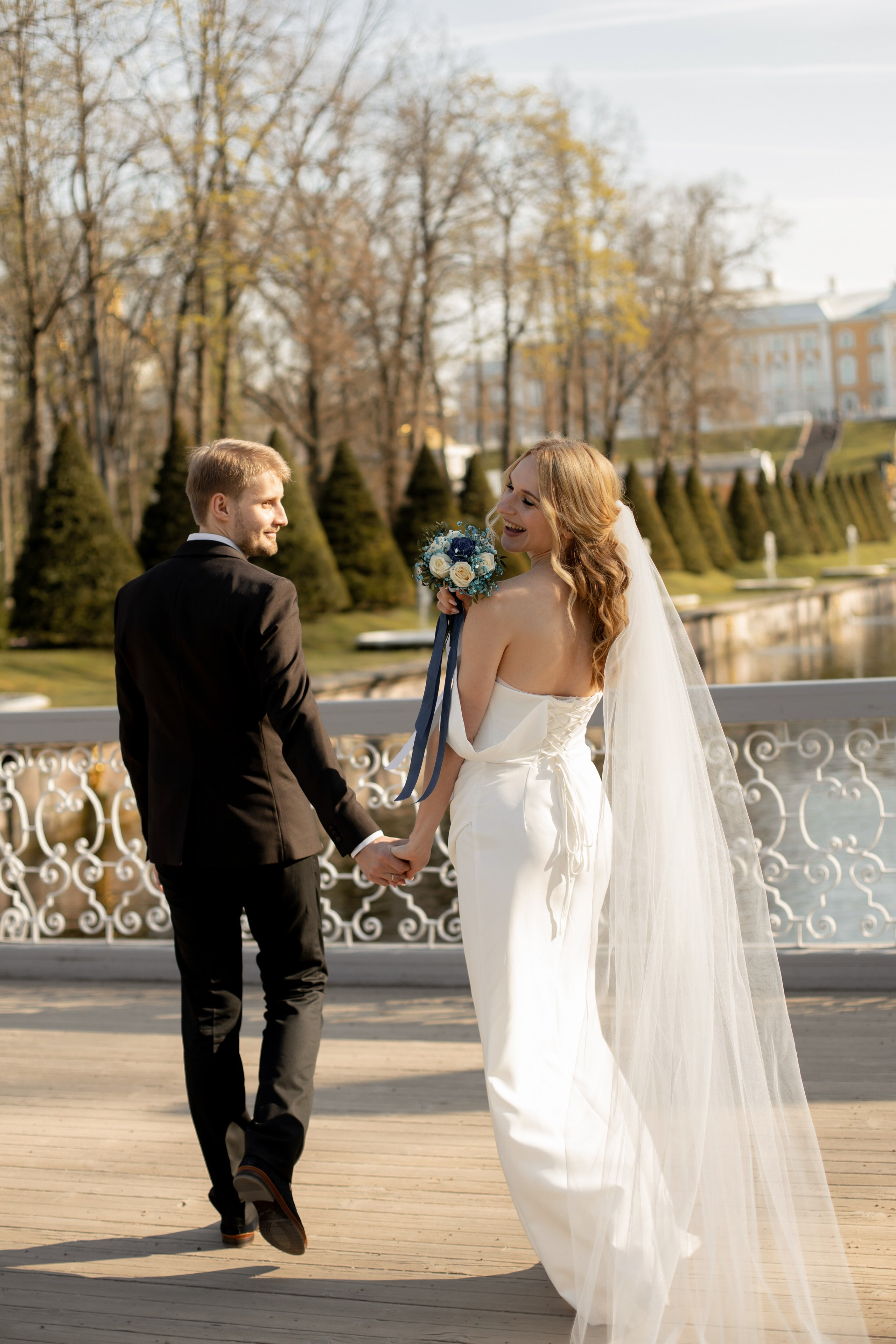 Петергоф / ЗАГС + прогулка. Свадебный и семейный фотограф в Москве Диана Левченко