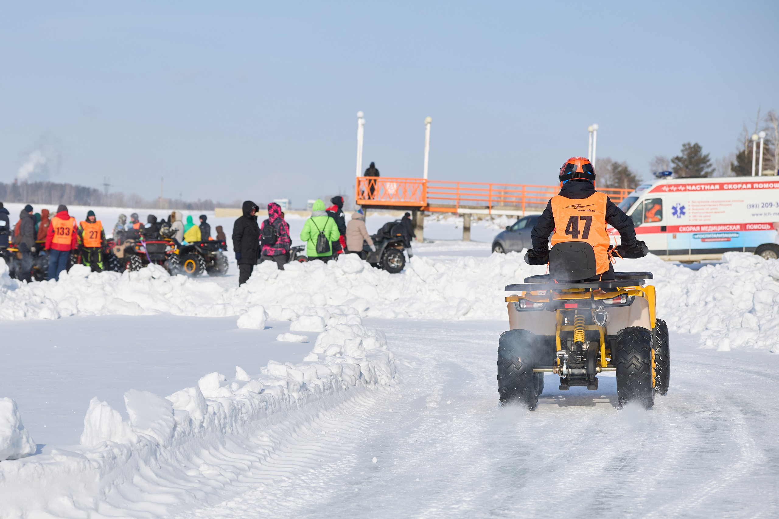 Топим Лёд — 2026. Соревнования на квадроциклах. Фотограф в Новосибирске Алена Скокова