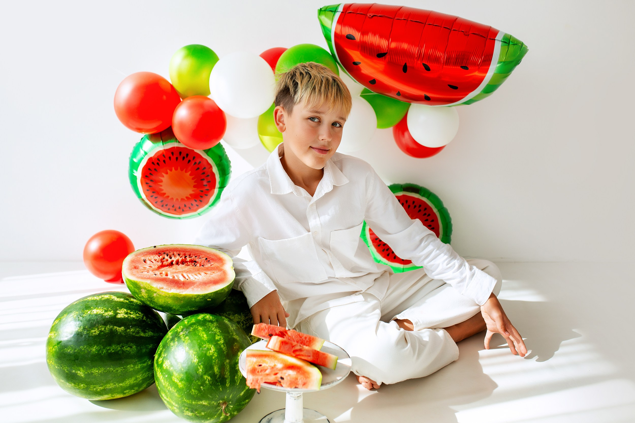 КОСТЯ и арбузы. Фотограф новорожденных Оксана Полевская