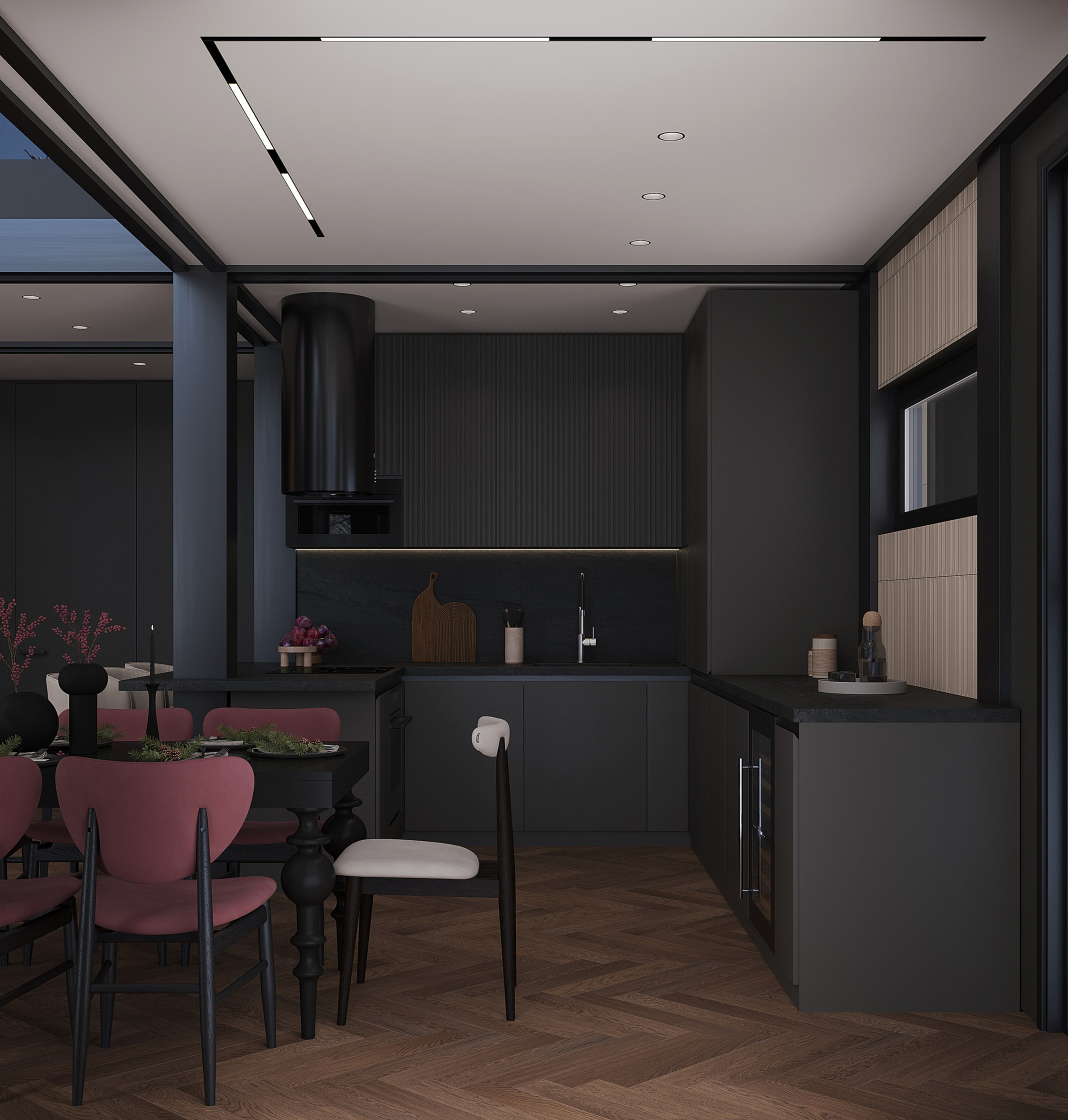 Проект Фахверк Омск. Студия дизайна интерьера Лактионовой Елены