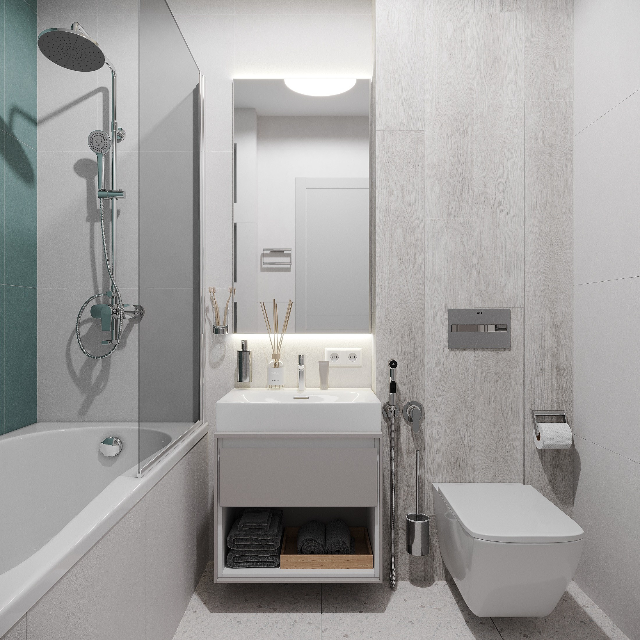 Квартира 75 м², Садовые Кварталы, г. Старый Оскол. Студия дизайна