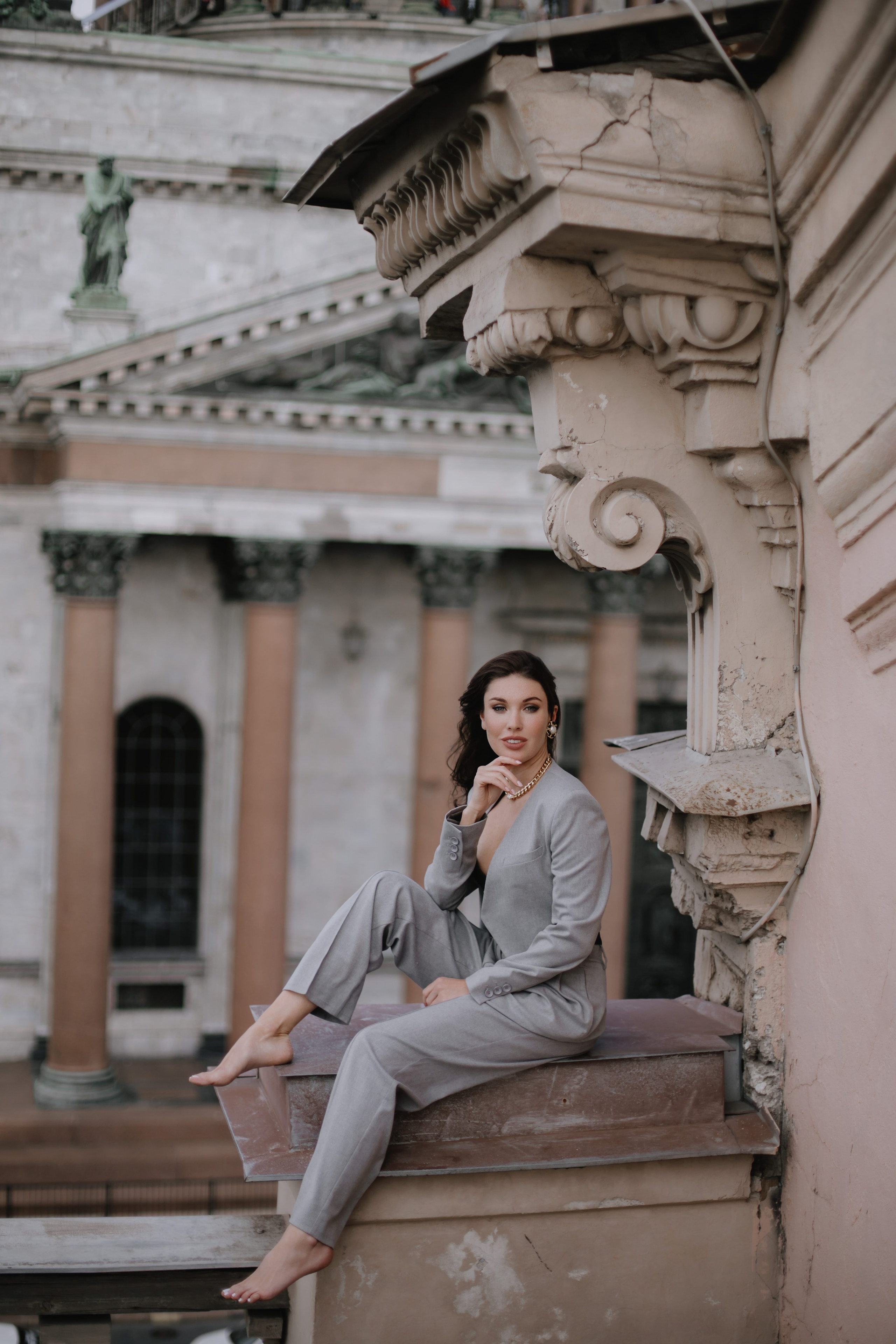 Вероника (съемка на крыше). Фотограф в Москве и Санкт-Петербурге Дарина