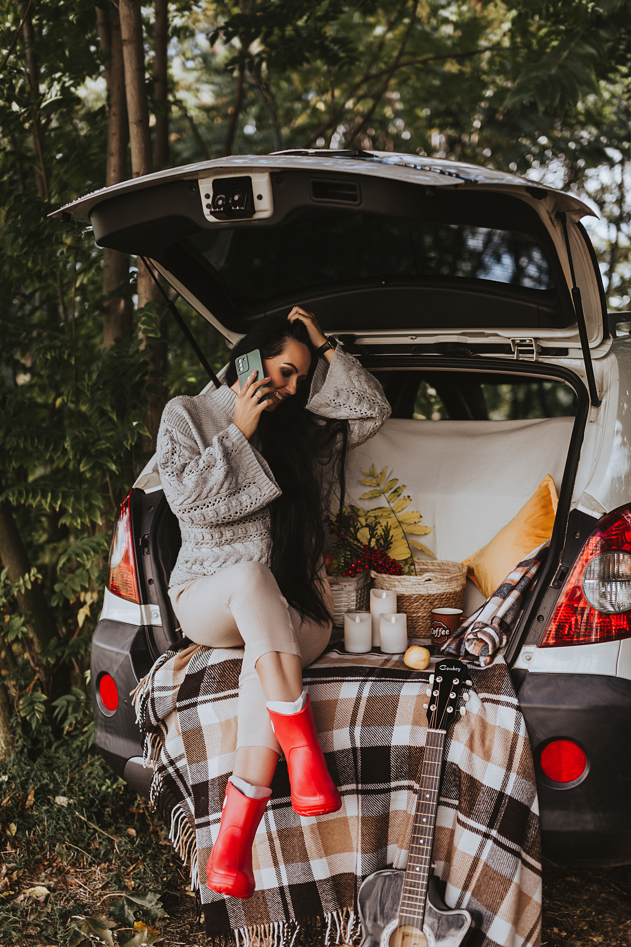 Анонс осеннего фотопроекта в багажнике автомобиля. Свадебный и семейный фотограф/видеограф в Краснодаре Наталья Осинская