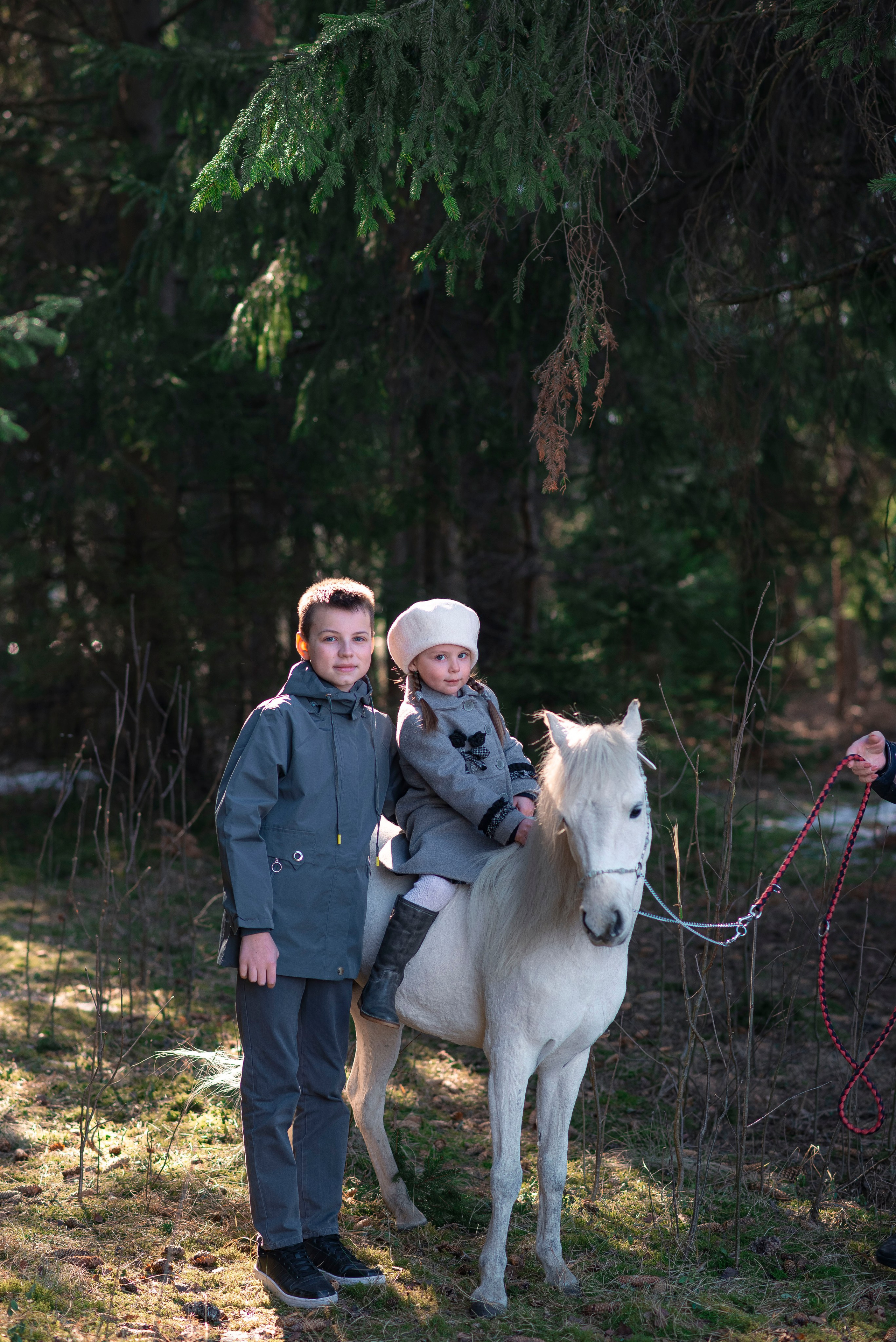 Прогулка с пони. Семейный фотограф на выписку из роддома и крещение Минск Настя Гришук