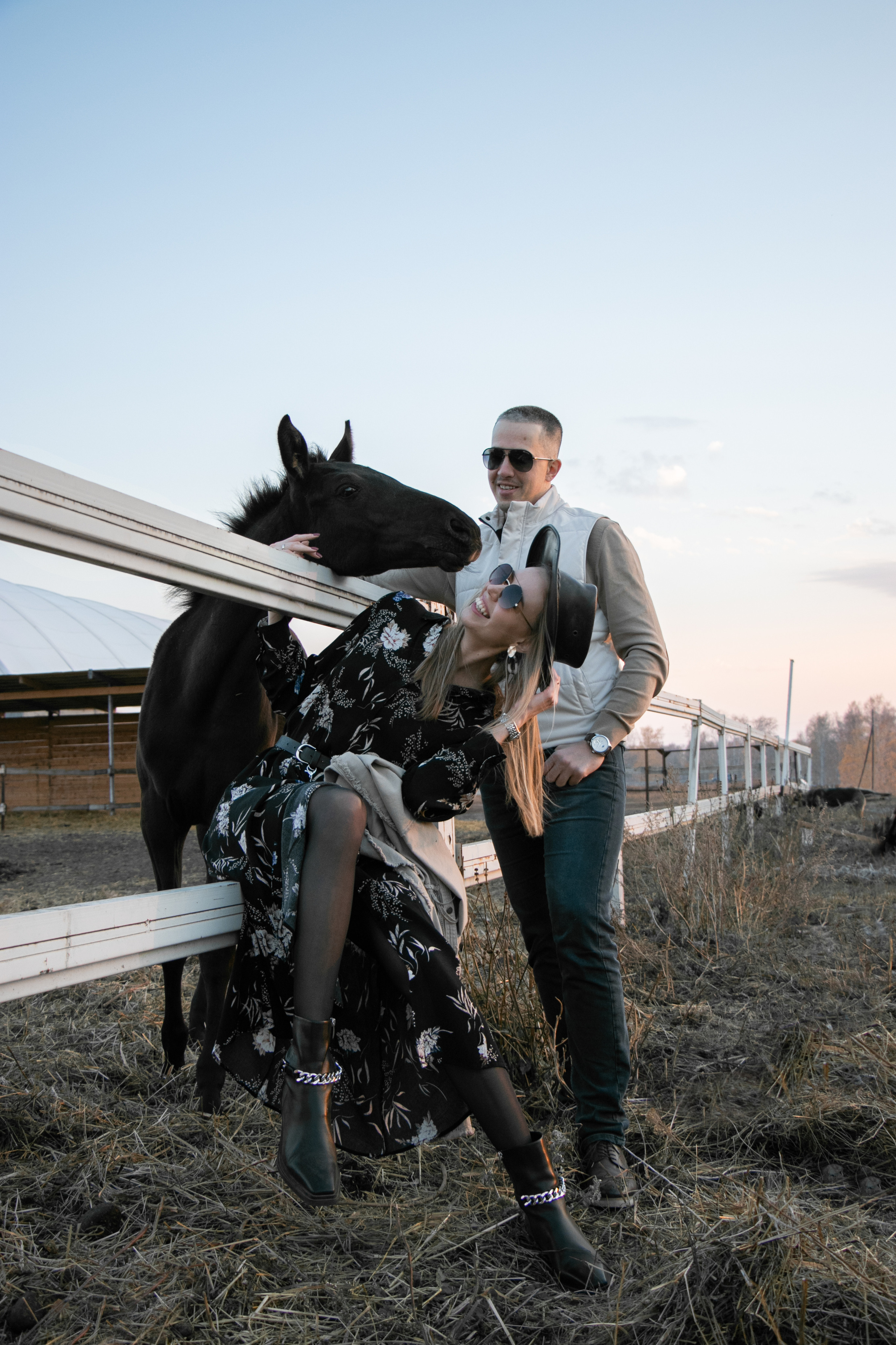Юлия и Юрий. Фотосессии с лошадьми в Москве, Новосибирске