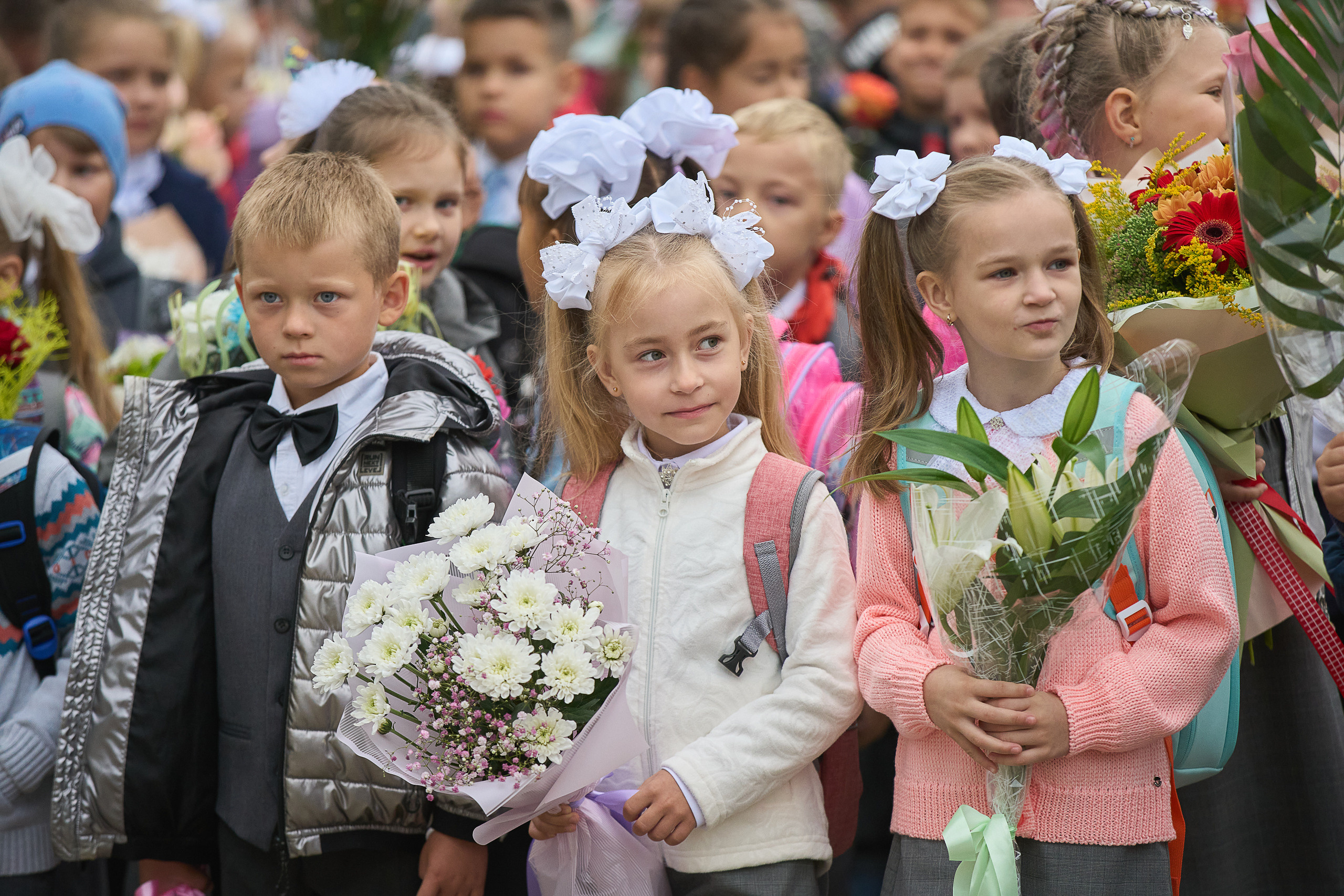 Фото на 1 сентября в Заволжье, Городце. 1 класс. Школьный фотограф. Фотограф в Заволжье Алексей Шабалин