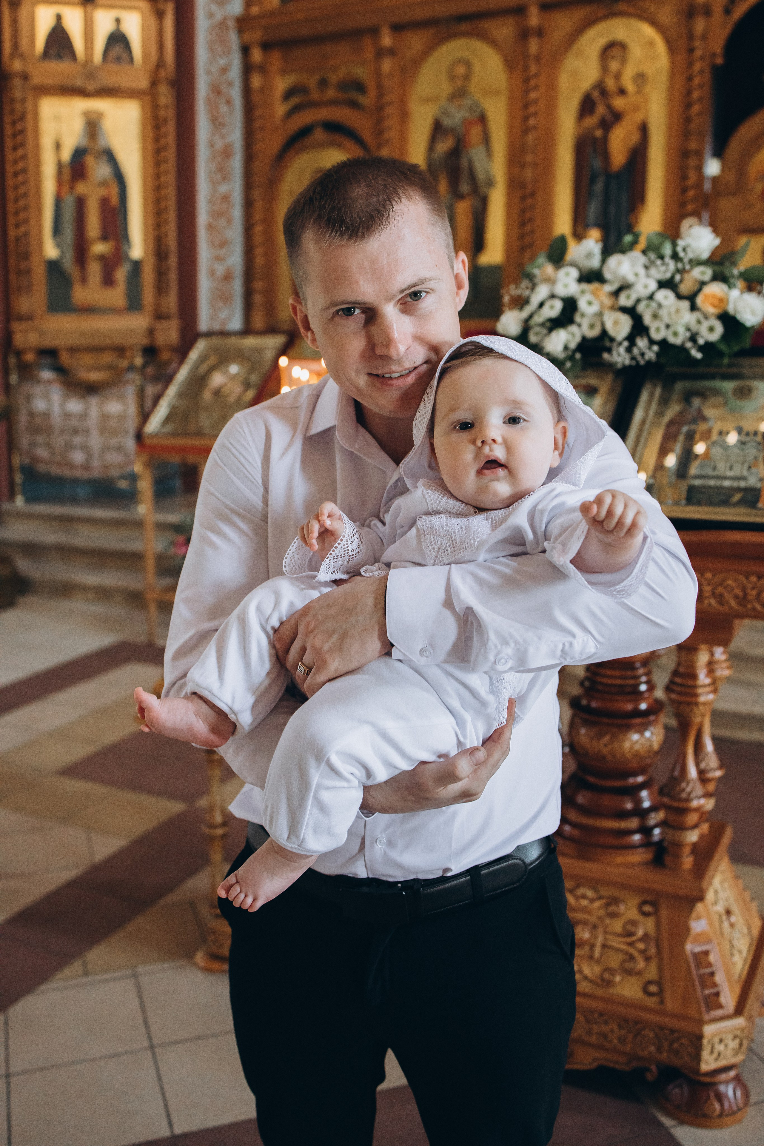 Таинство Крещения Деи в церкви Троицы Живоначальной в Карабанове. Детский и семейный фотограф в Пушкино, Мытищи, Москва Сергеева Светлана